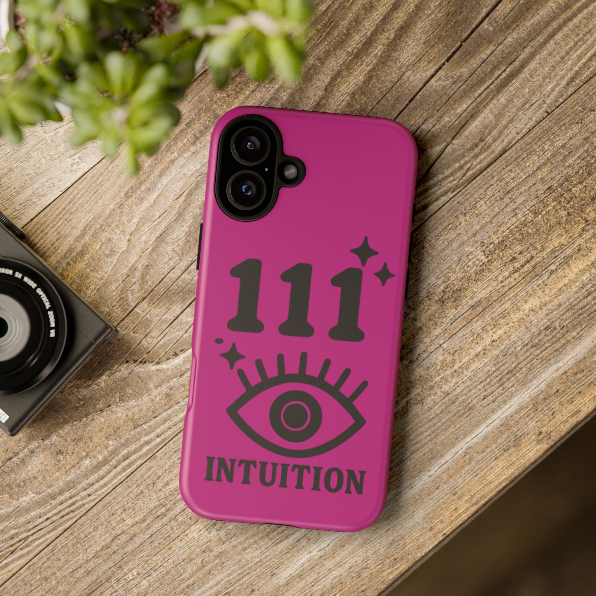 Black & Pink 111 Intuition Phone Case