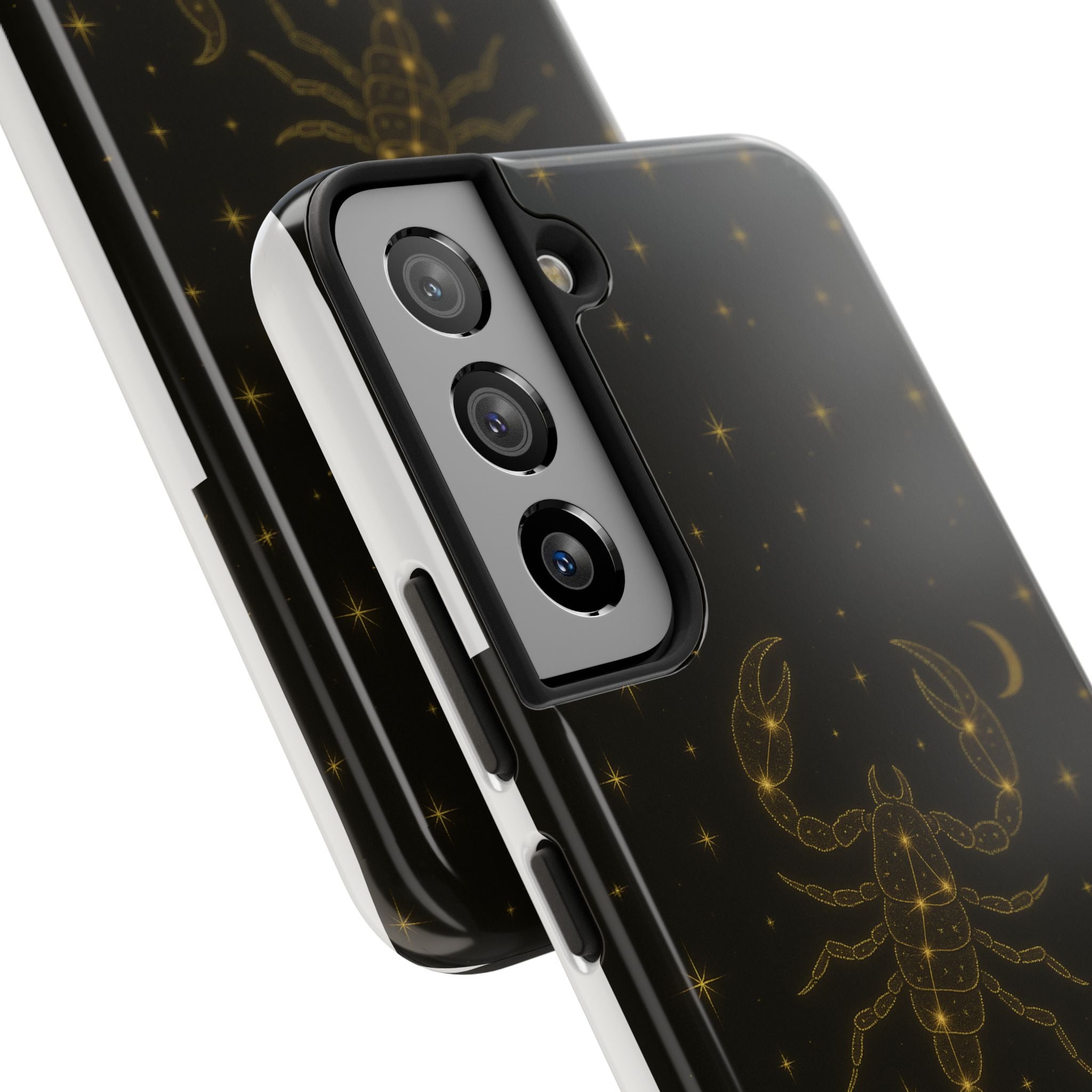Scorpio Constellation Tough Phone Case — Black & Gold Zodiac Protection