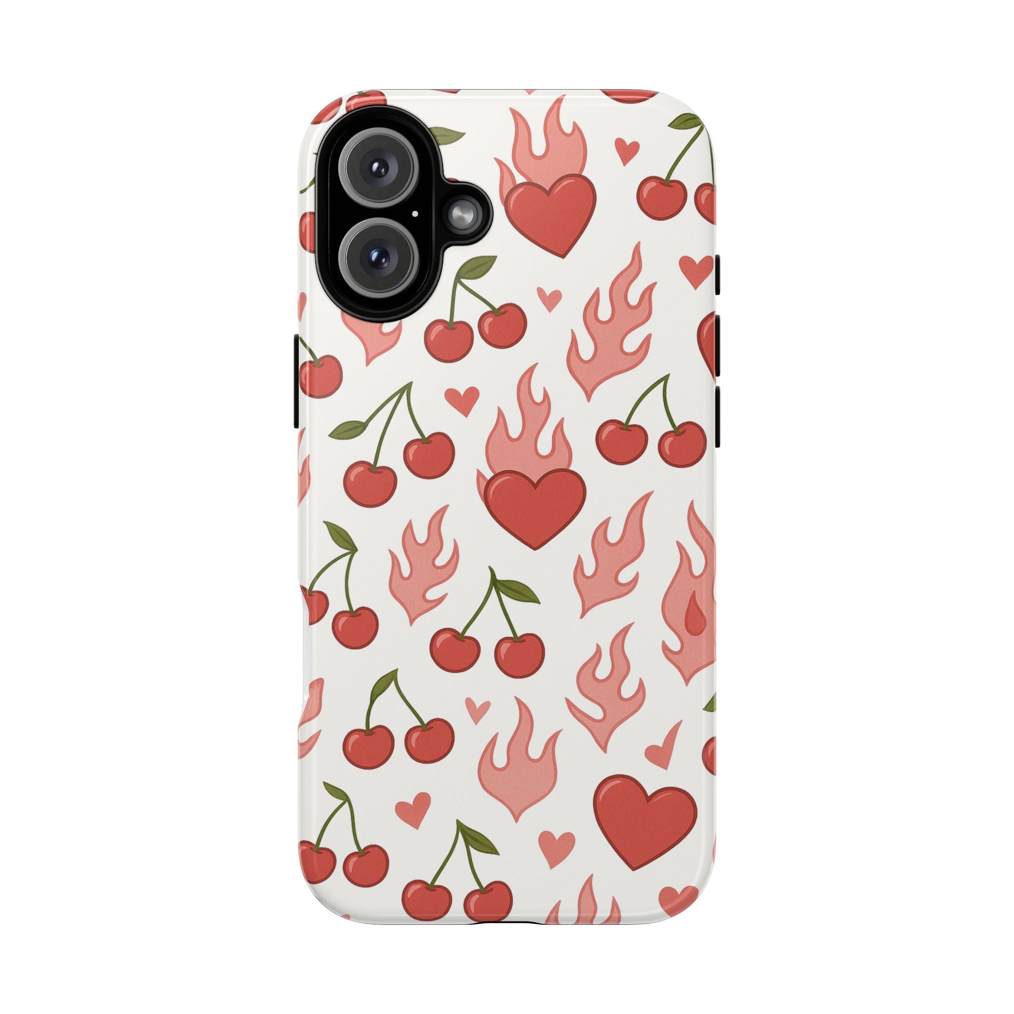 Pink Flaming Heart Phone Case