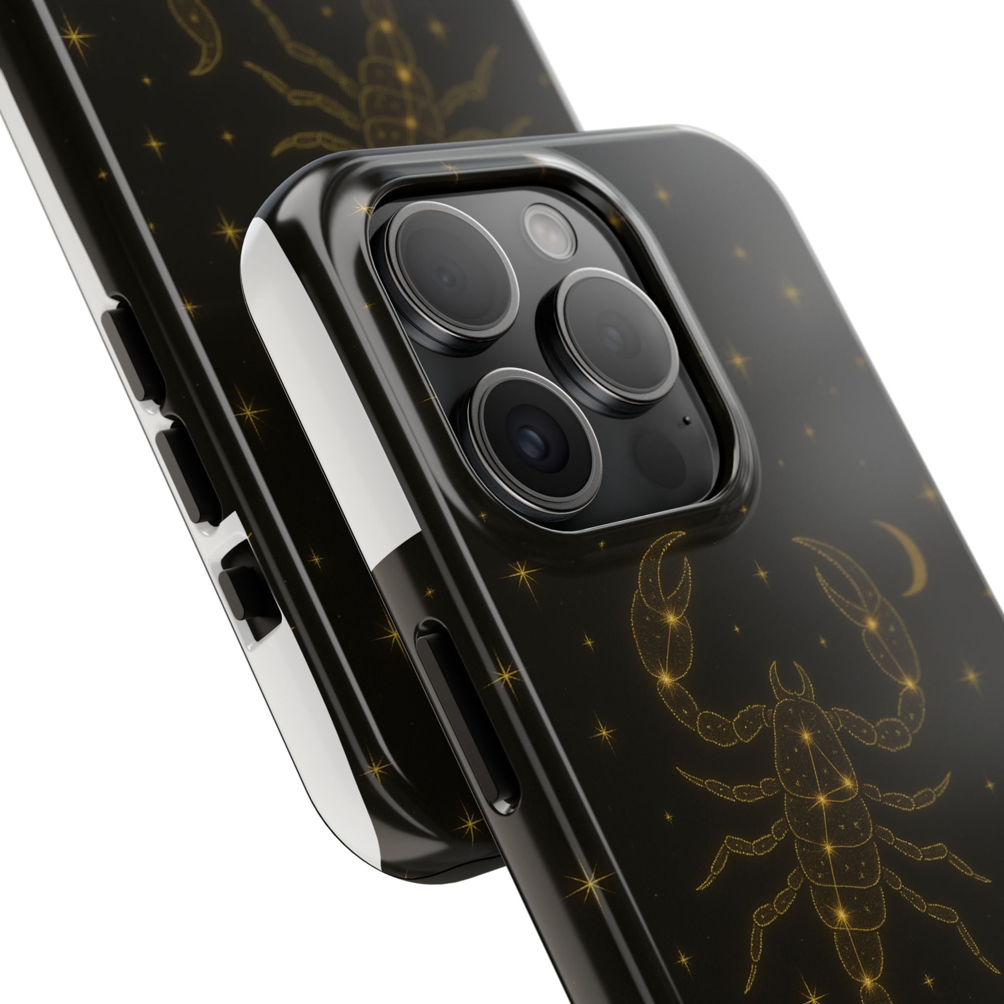 Scorpio Constellation Tough Phone Case — Black & Gold Zodiac Protection