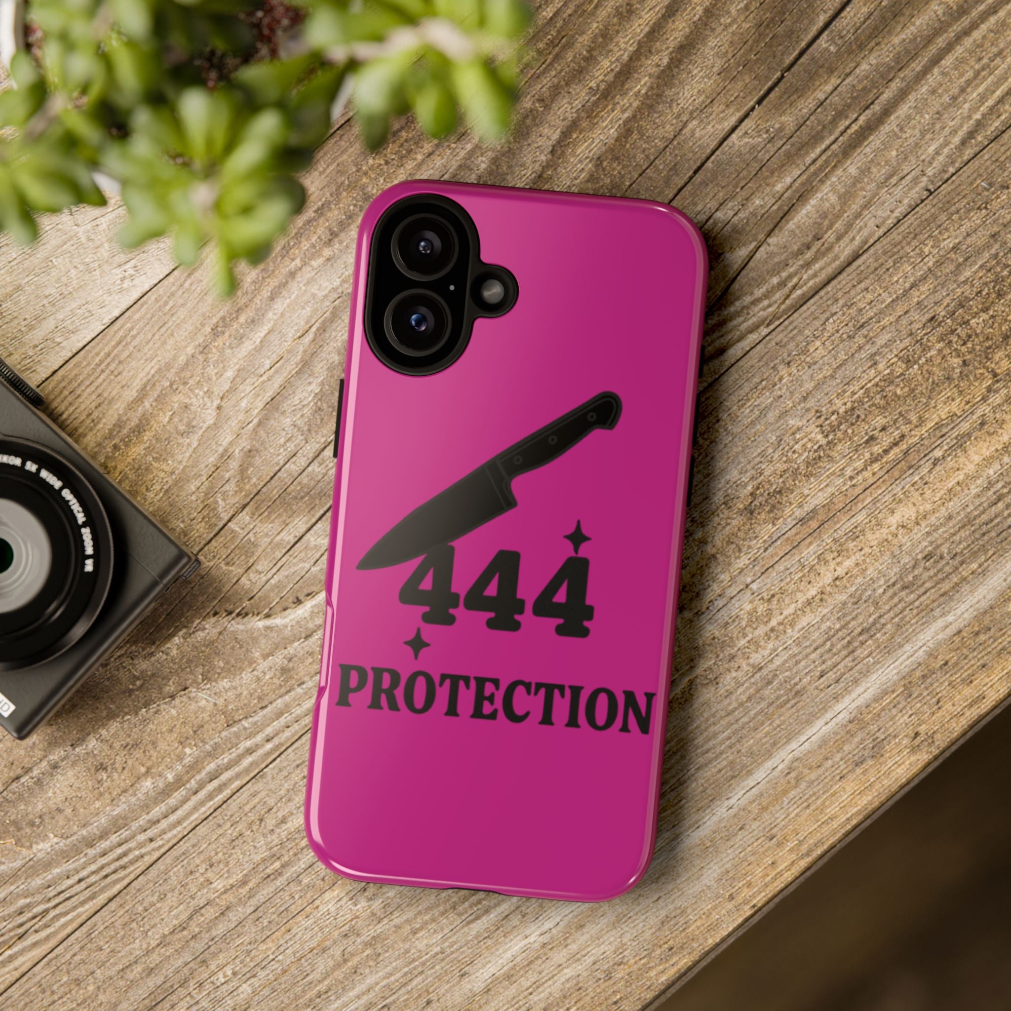 Black & Pink 444 Protection Phone Case