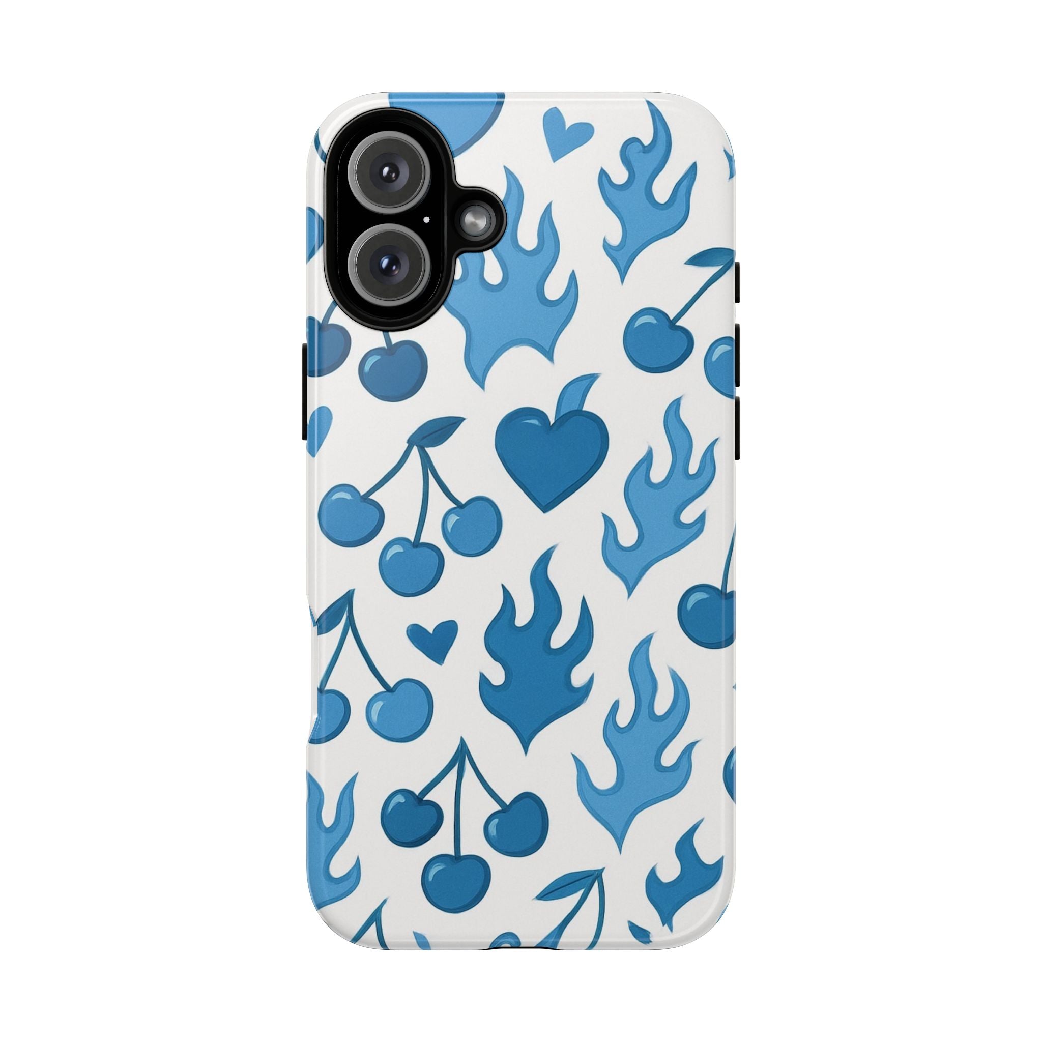 Blue Flaming Heart Phone Case