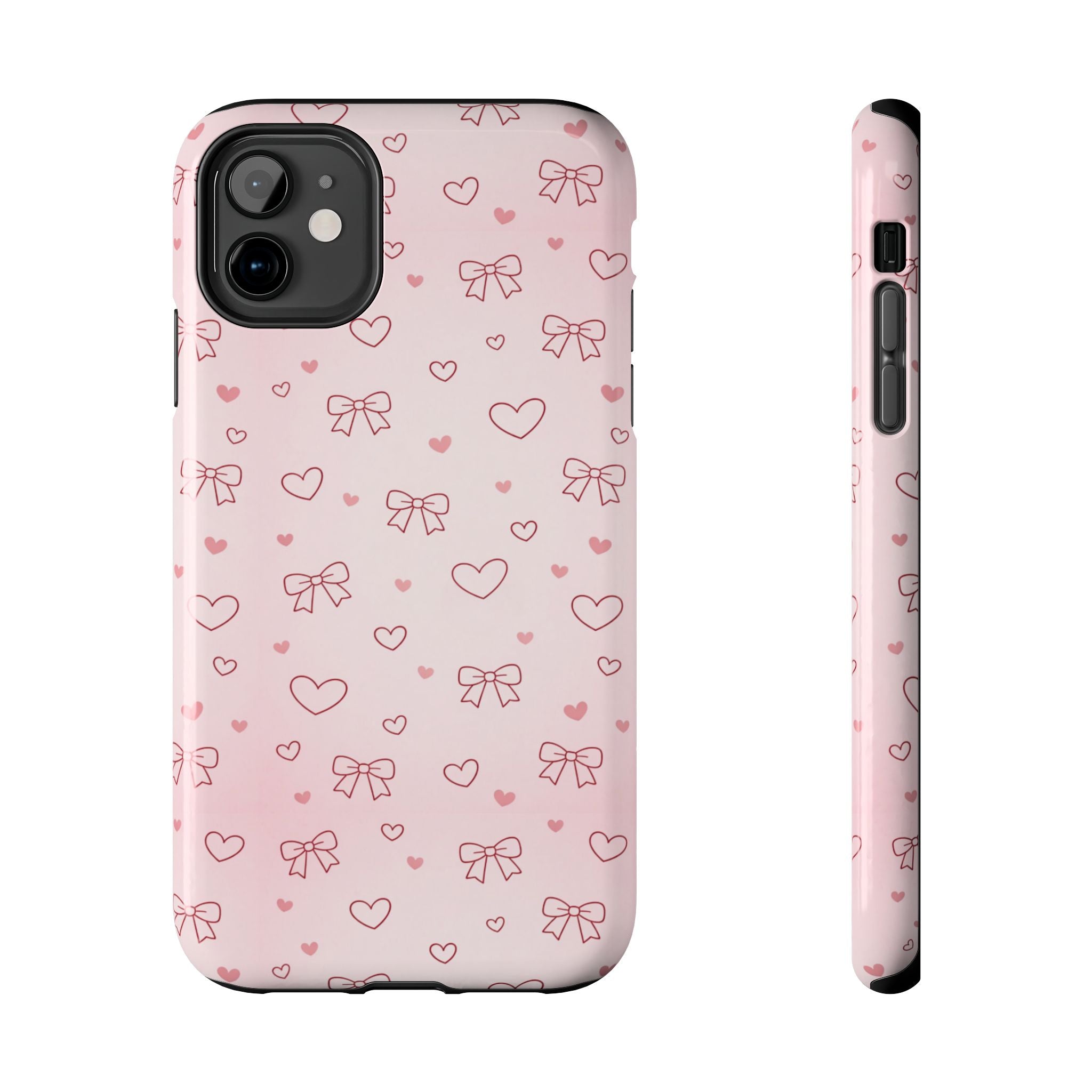 Pink Hearts & Bows Phone Case
