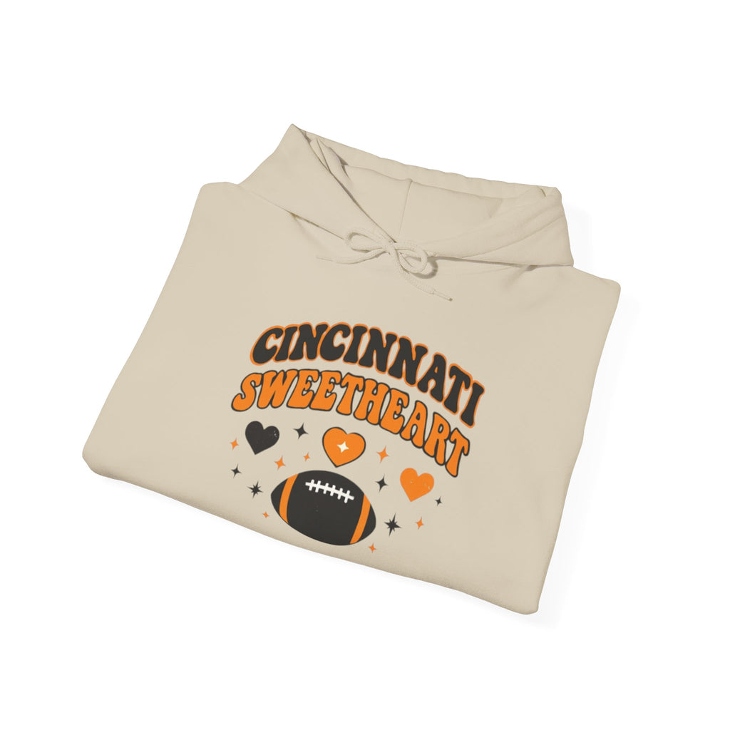Cincinnati Sweetheart Football Graphic Hooded Sweatshirt