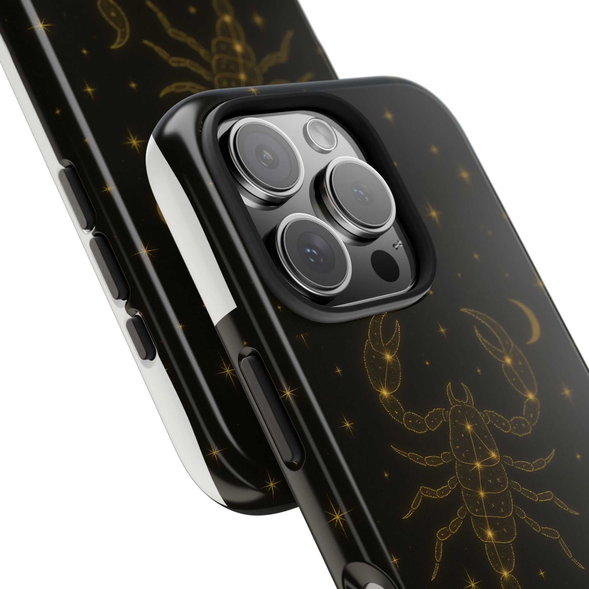 Scorpio Constellation Tough Phone Case — Black & Gold Zodiac Protection