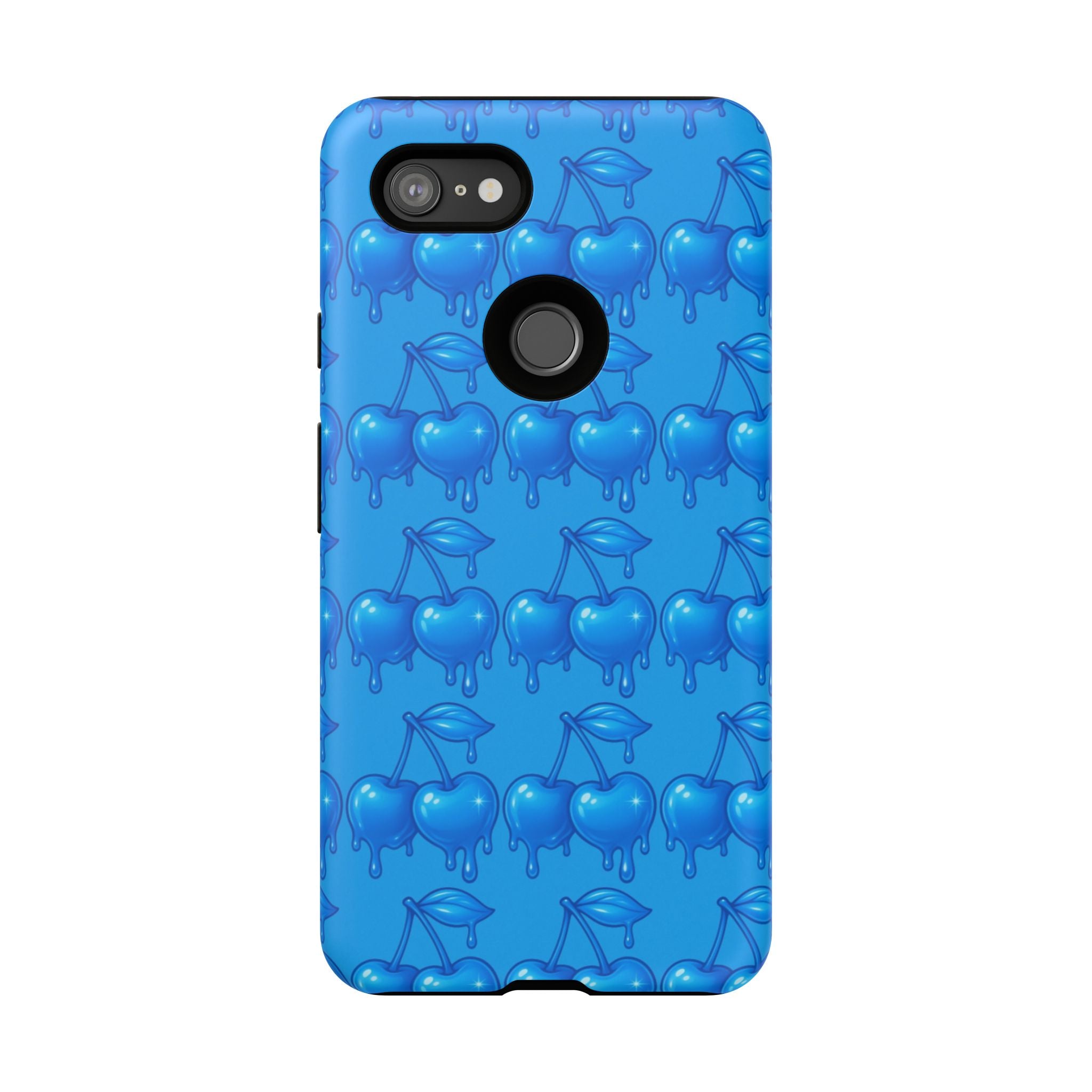 Blue Dripping Cherry Tough Phone Case