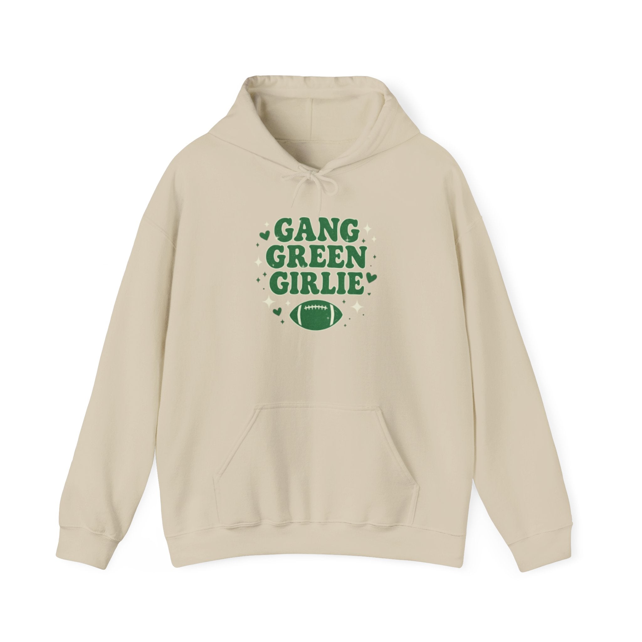 Gang Green Girlie Football Hoodie — Women's Football Fan Pullover