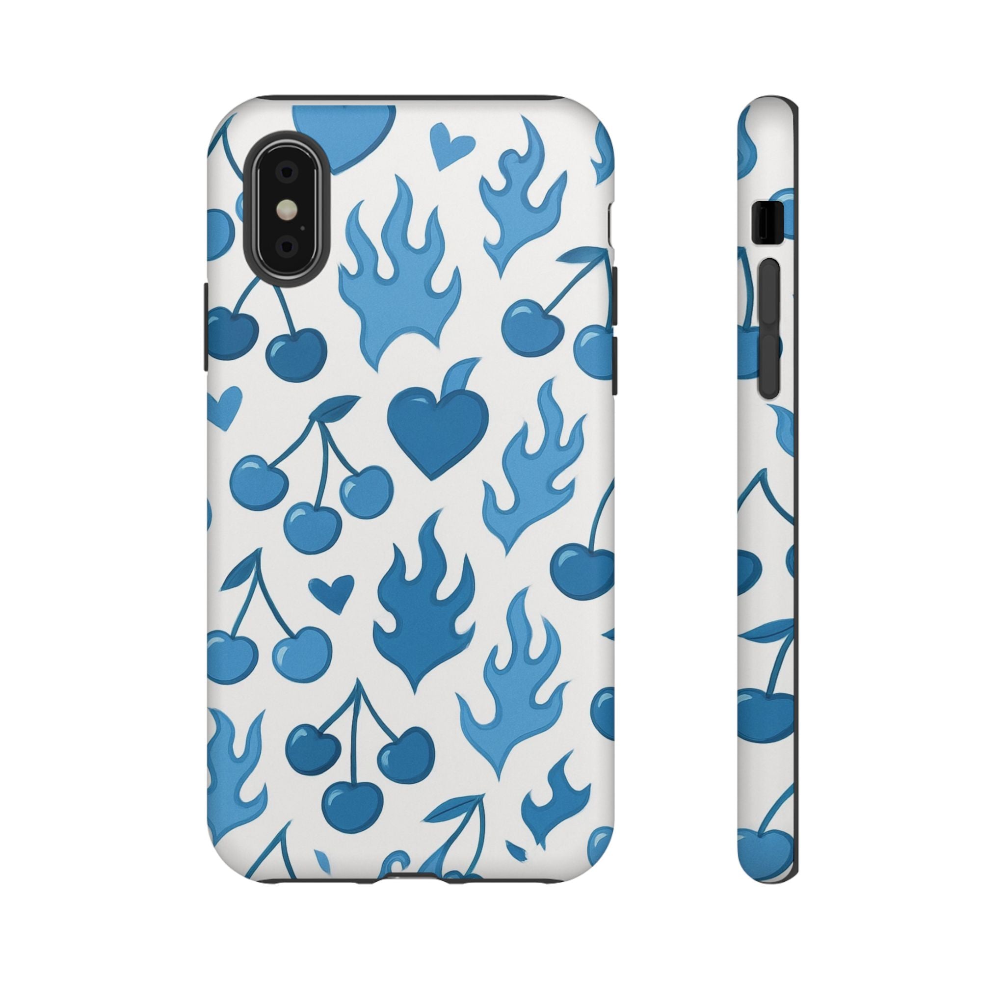 Blue Flaming Heart Phone Case