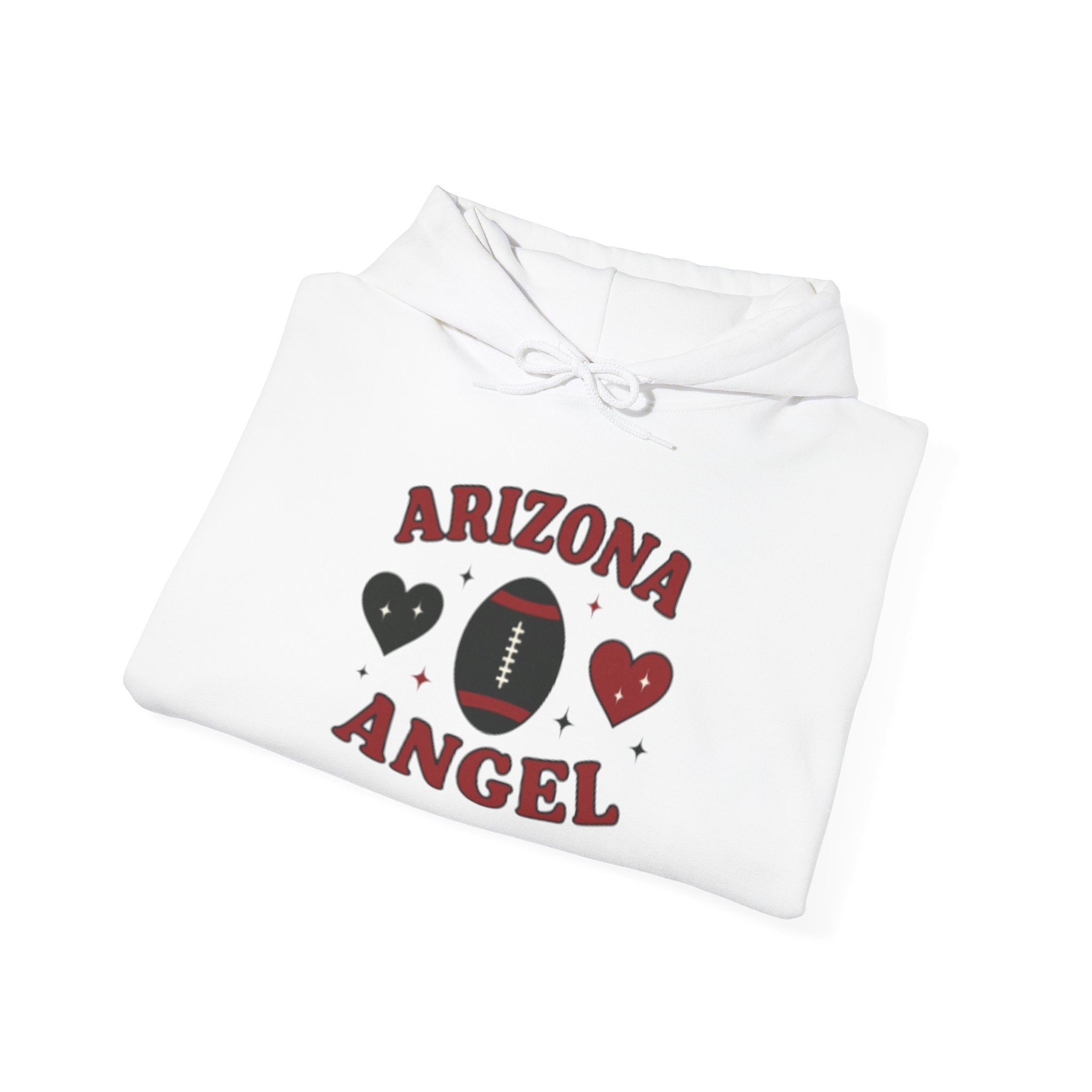 Arizona Angel Hoodie – Football Heart Graphic Pullover