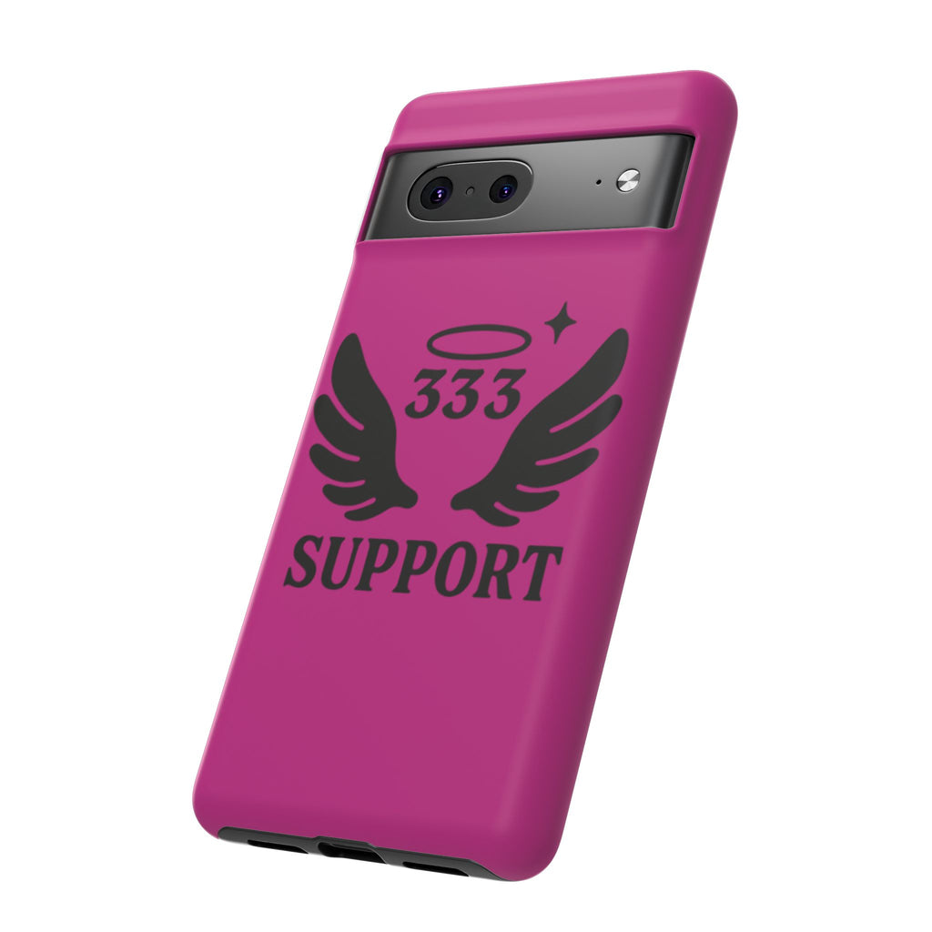 Black & Pink 333 Support Phone Case