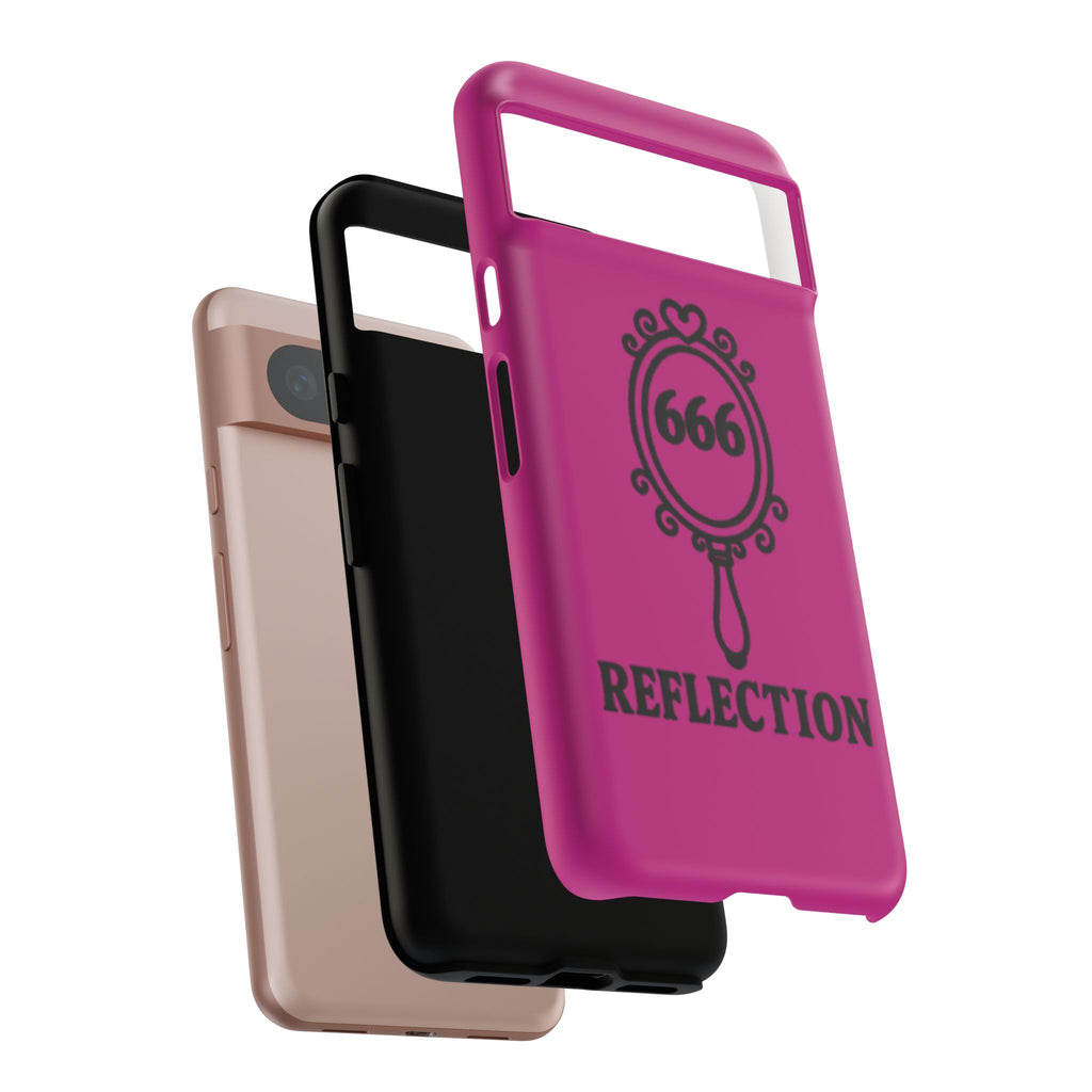 Black & Pink 666 Reflection Phone Case
