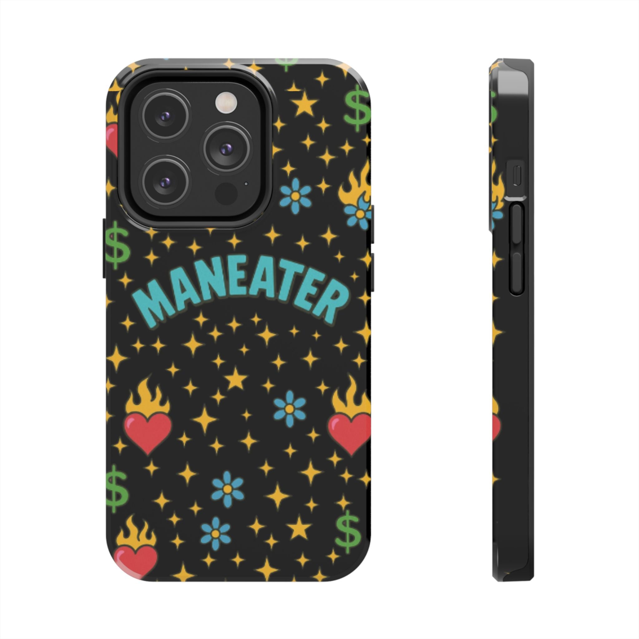 Maneater Flaming Heart Phone Case