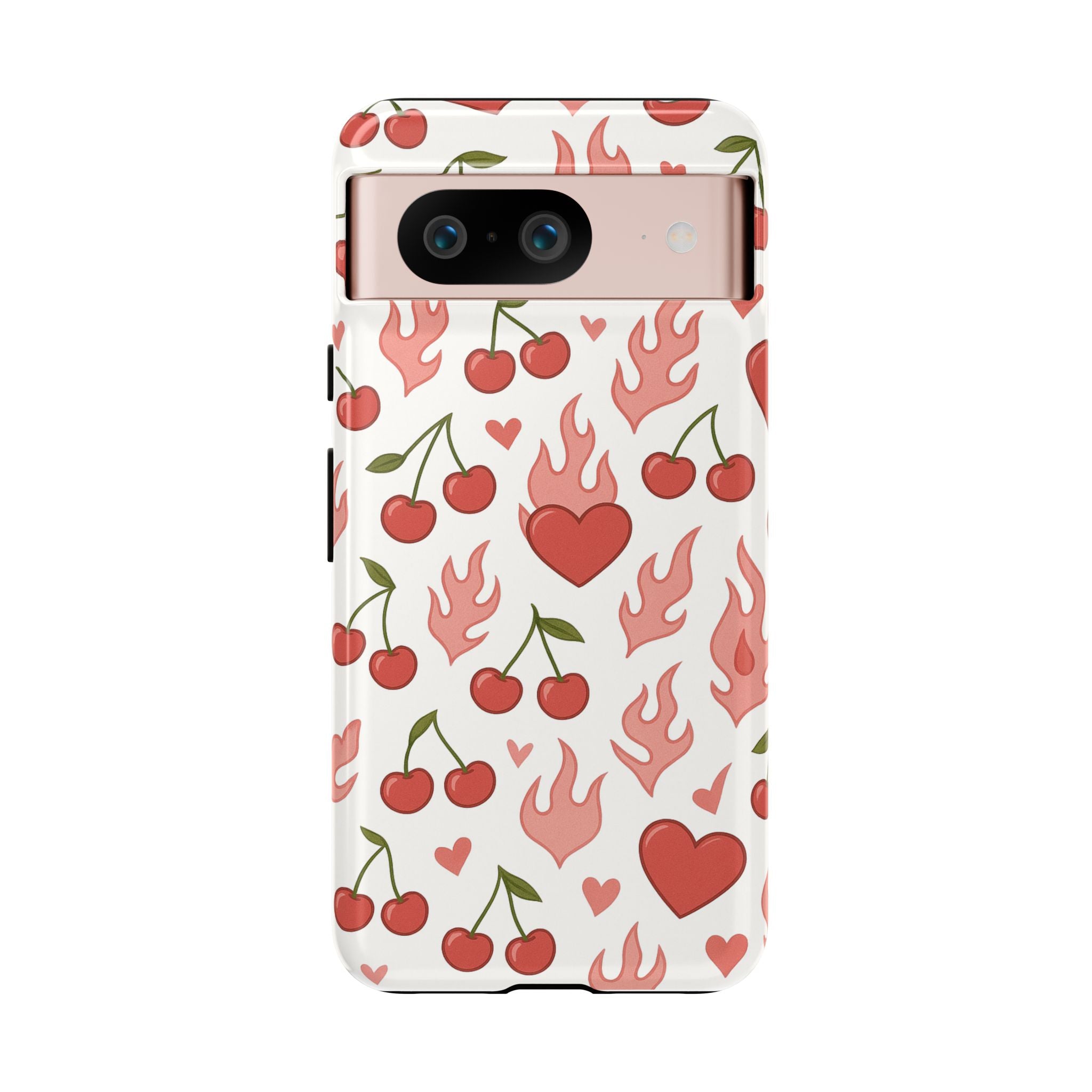 Pink Flaming Heart Phone Case