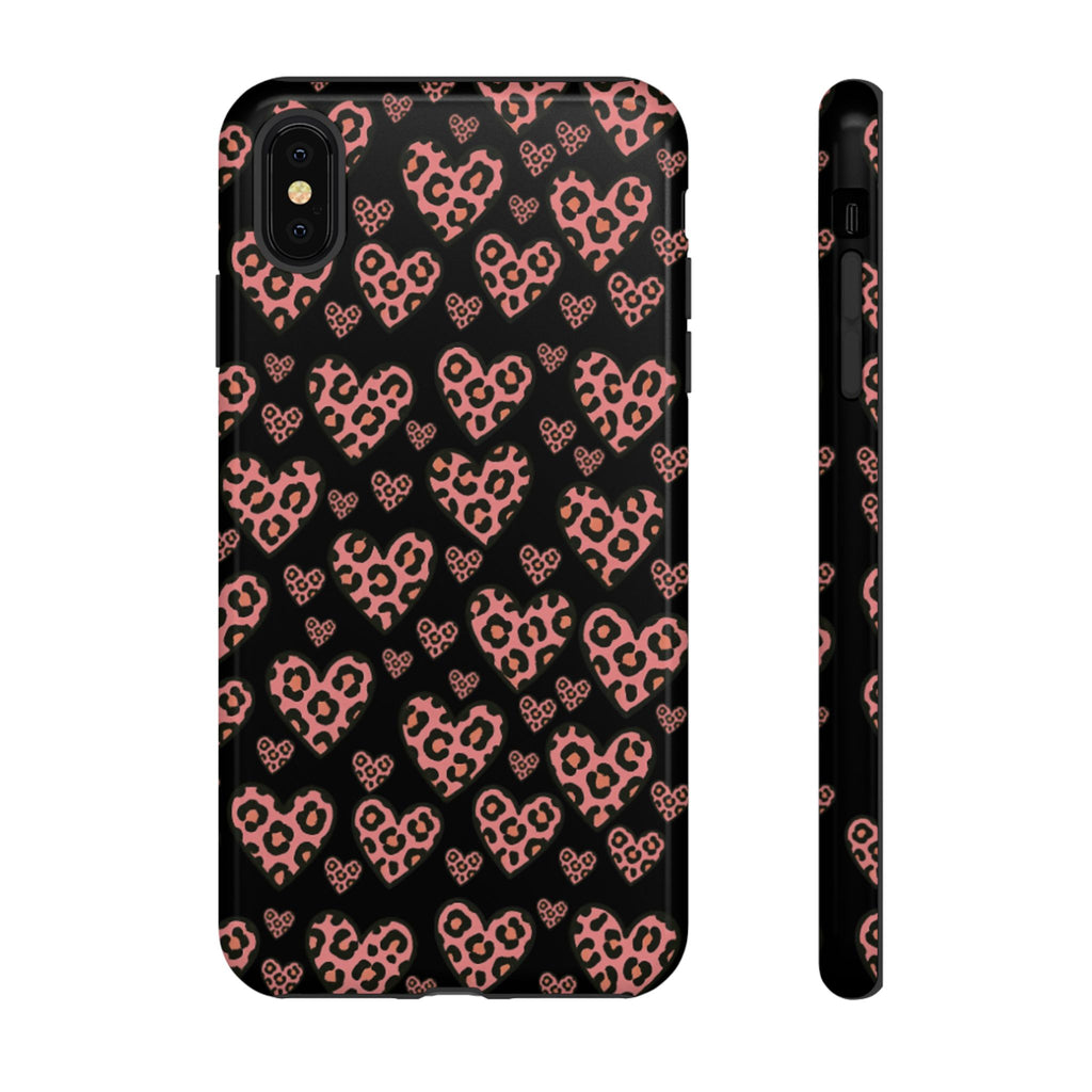 Leopard Heart Phone Case