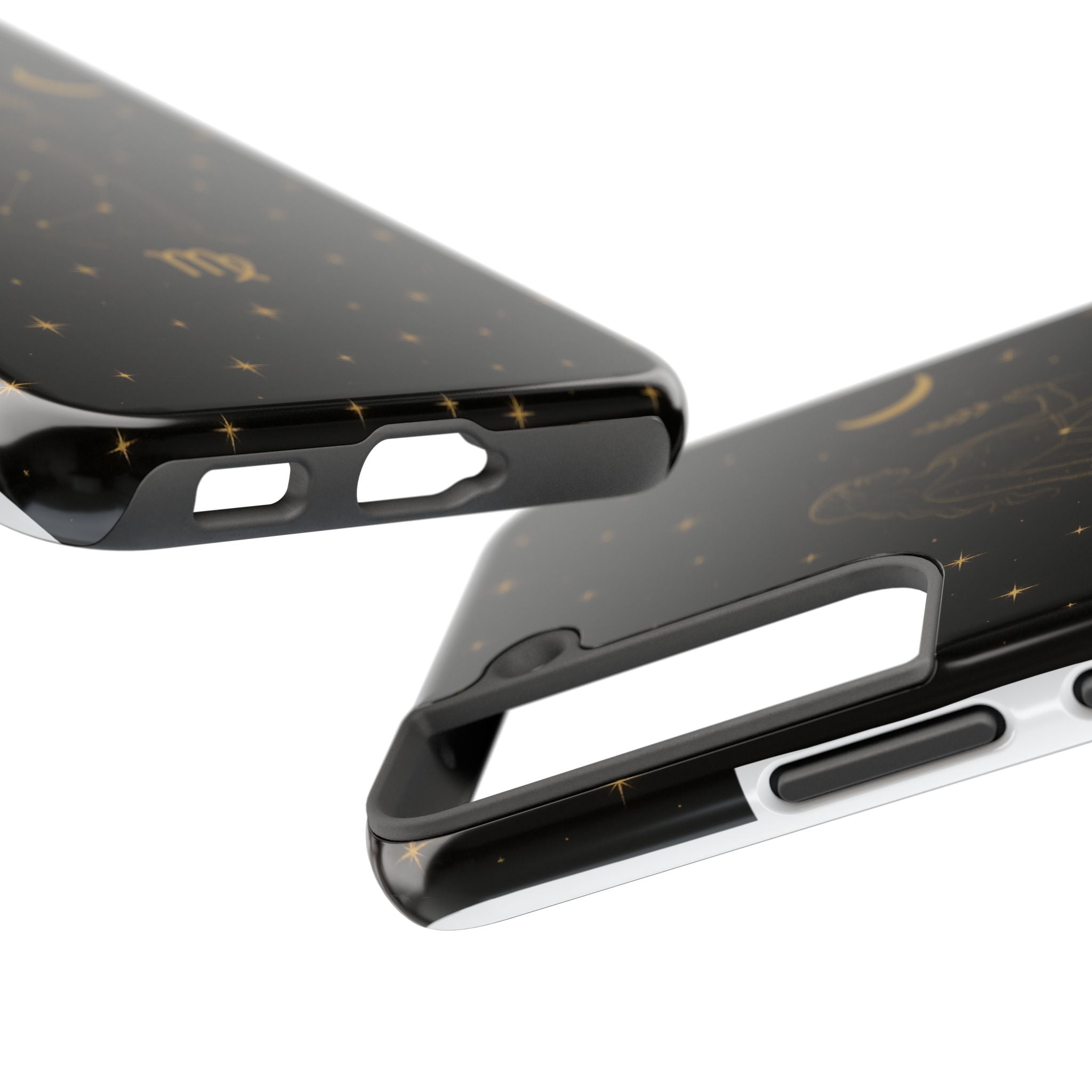 Virgo Tough Phone Case — Gold Constellation Zodiac Design