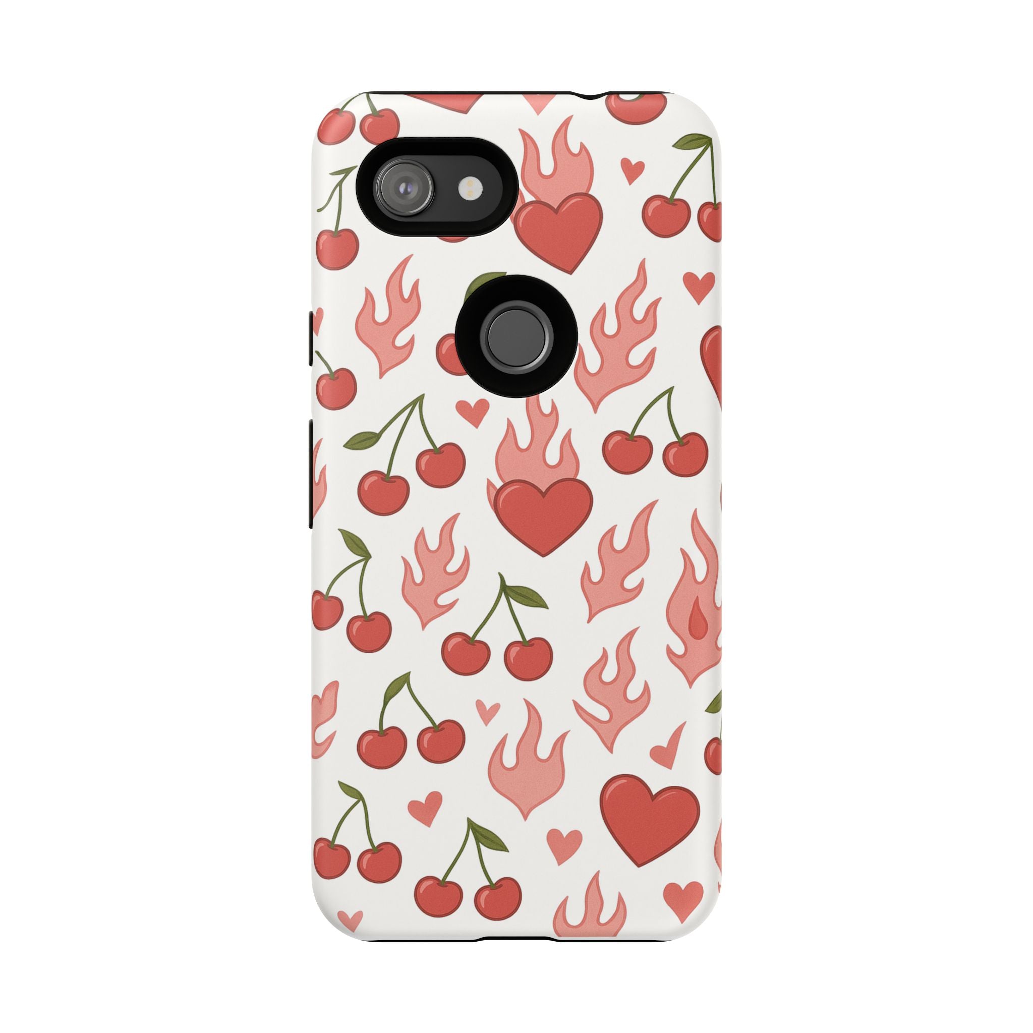Pink Flaming Heart Phone Case