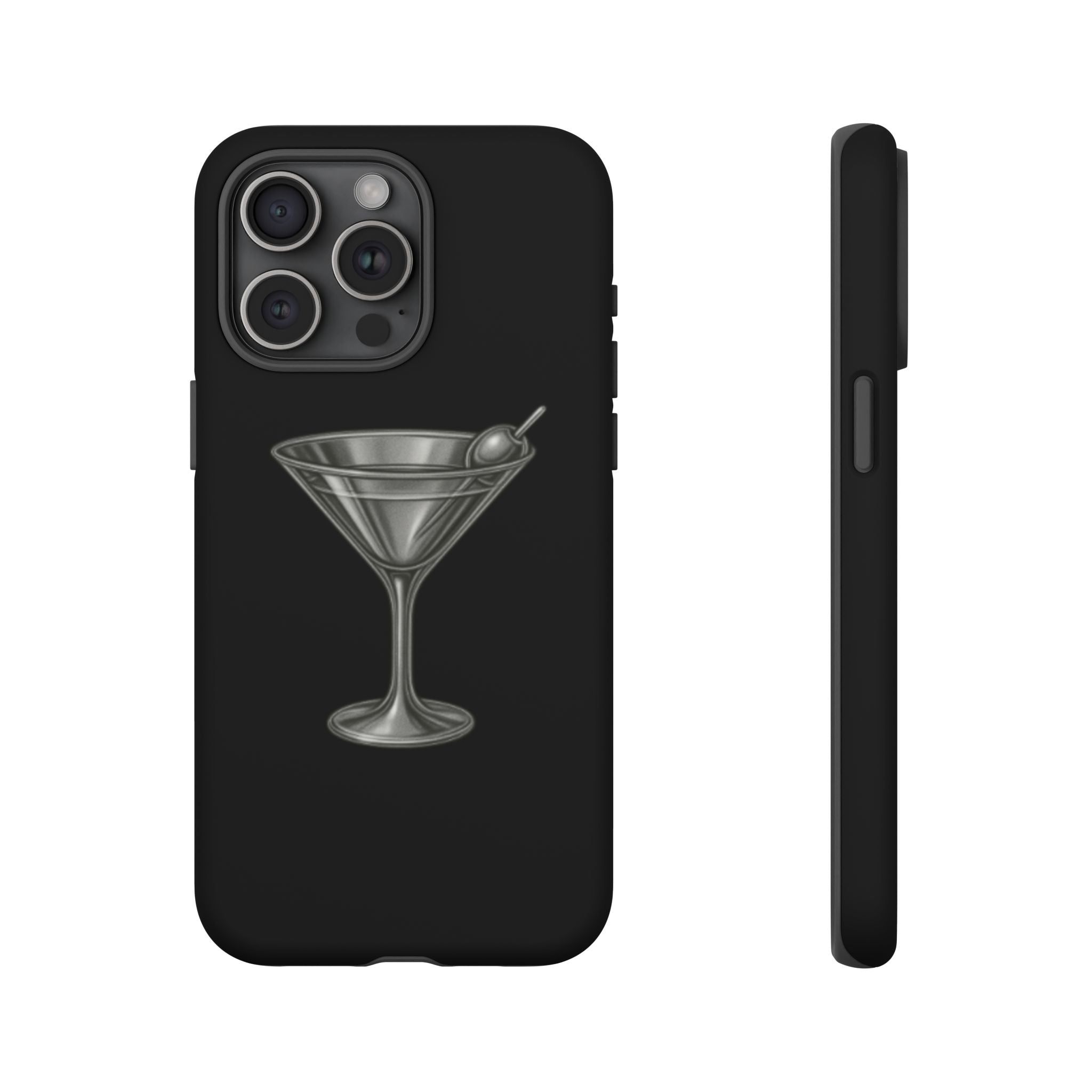 Silver Martini Tough Case Black