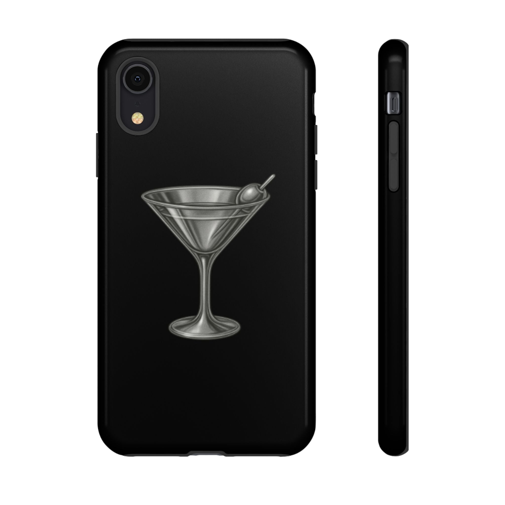 Silver Martini Tough Case Black