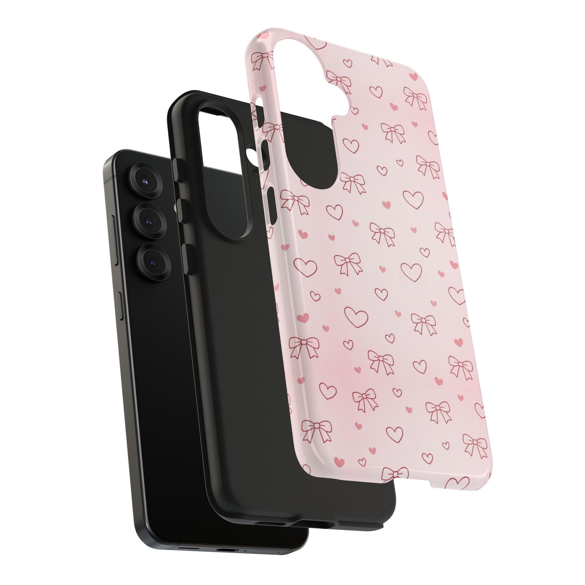 Pink Hearts & Bows Phone Case