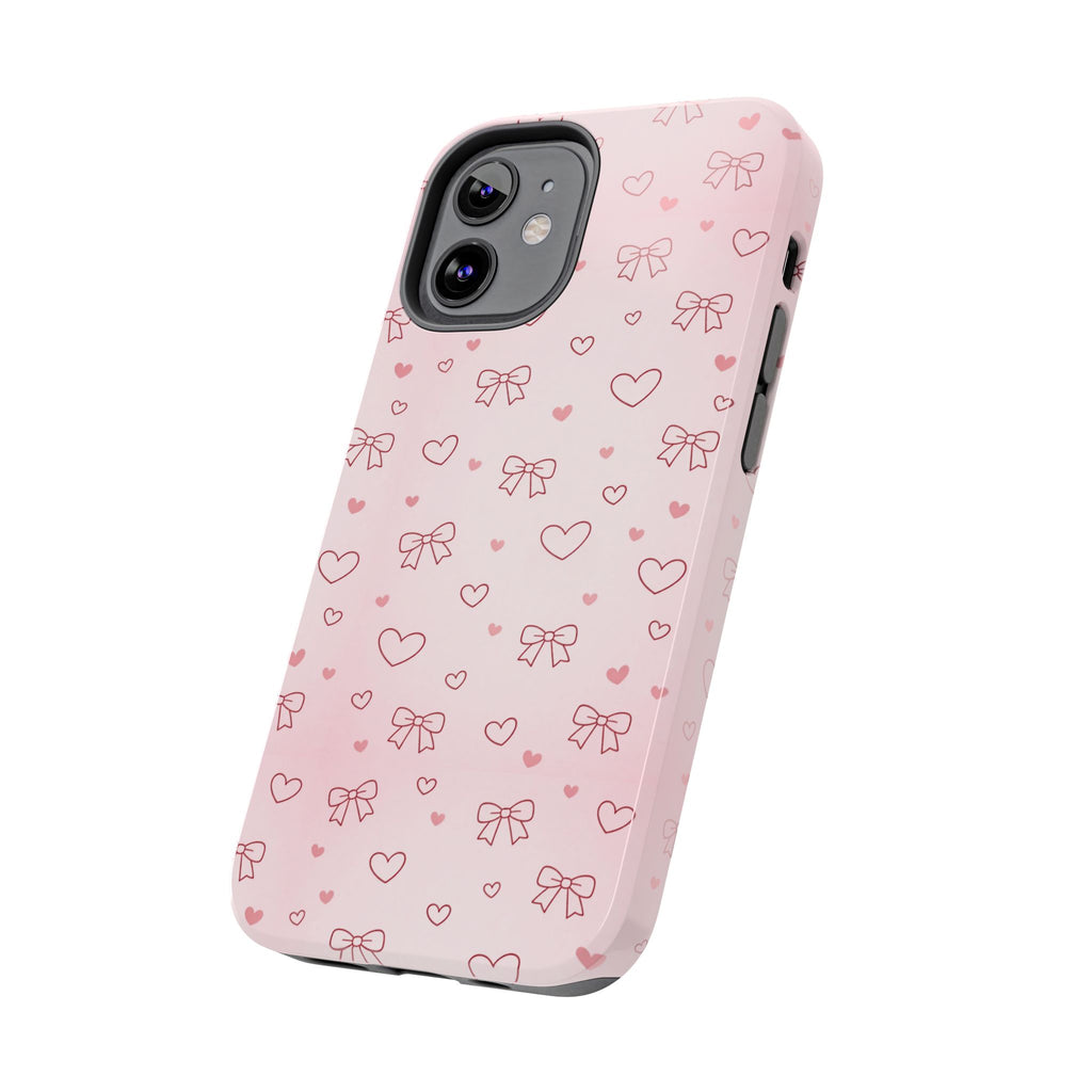 Pink Hearts & Bows Phone Case