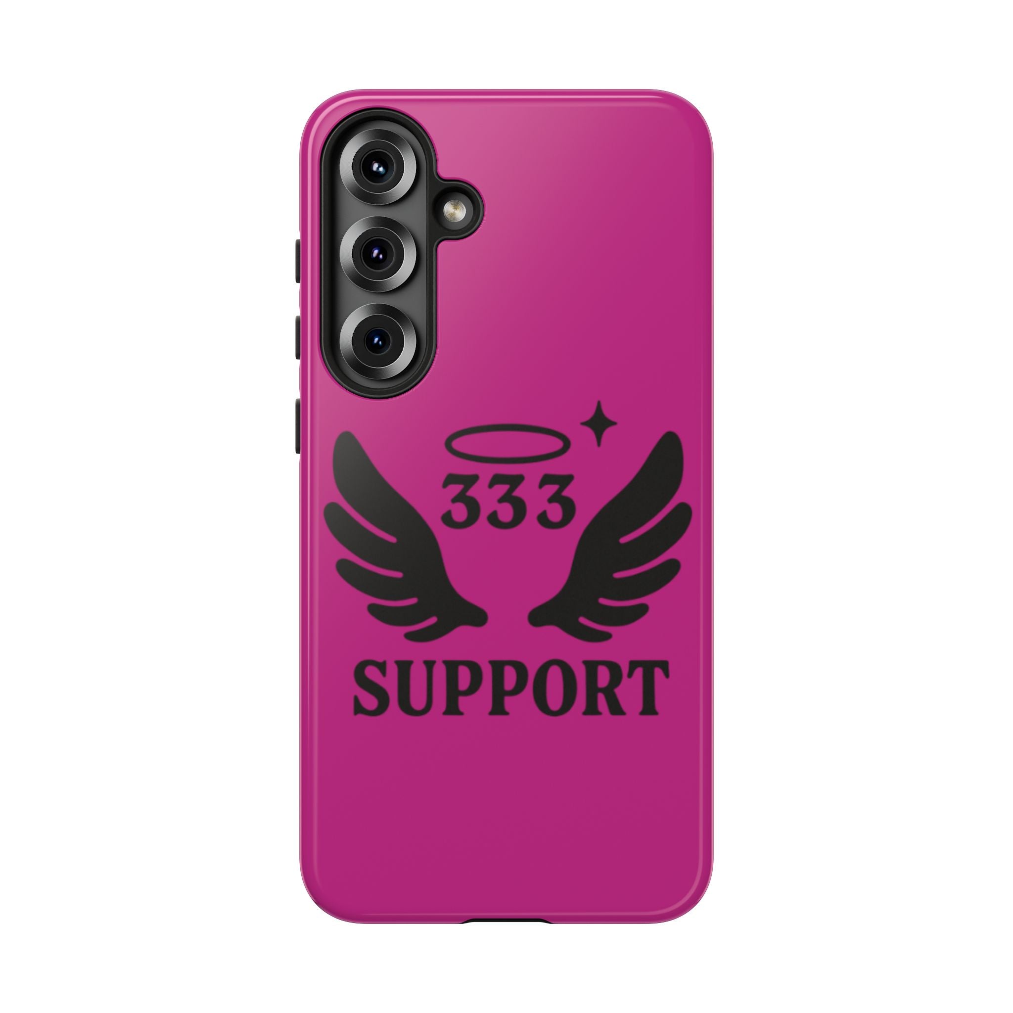 Black & Pink 333 Support Phone Case