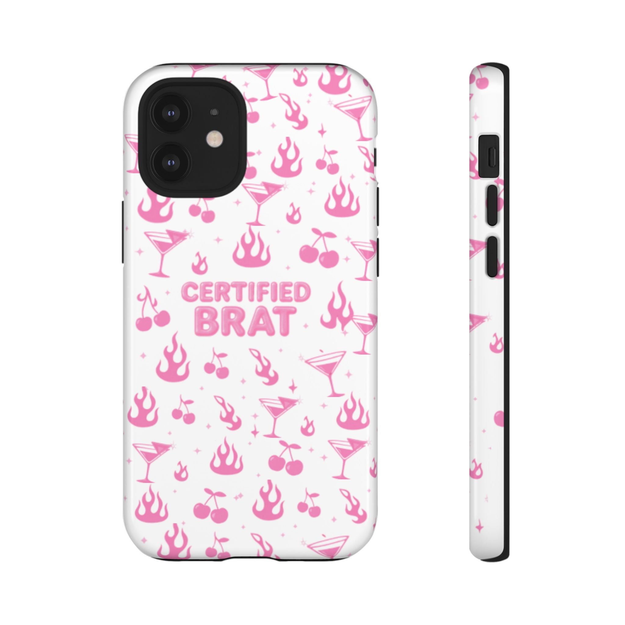 Certified Brat Pink Pattern Phone Case