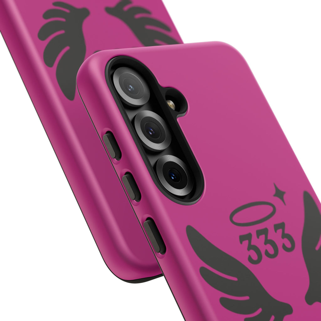 Black & Pink 333 Support Phone Case