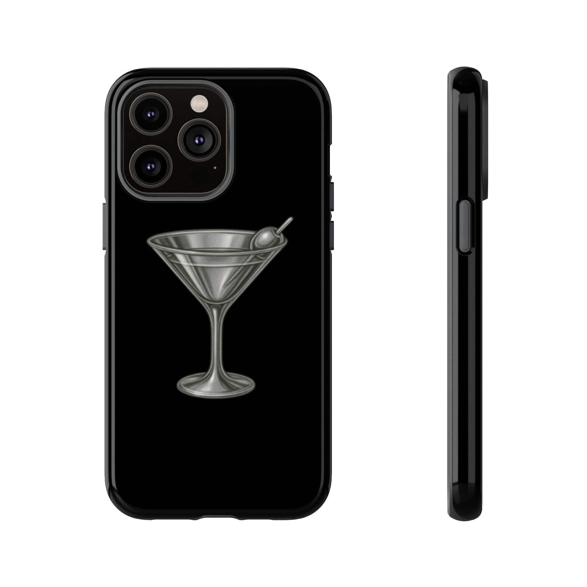 Silver Martini Tough Case Black