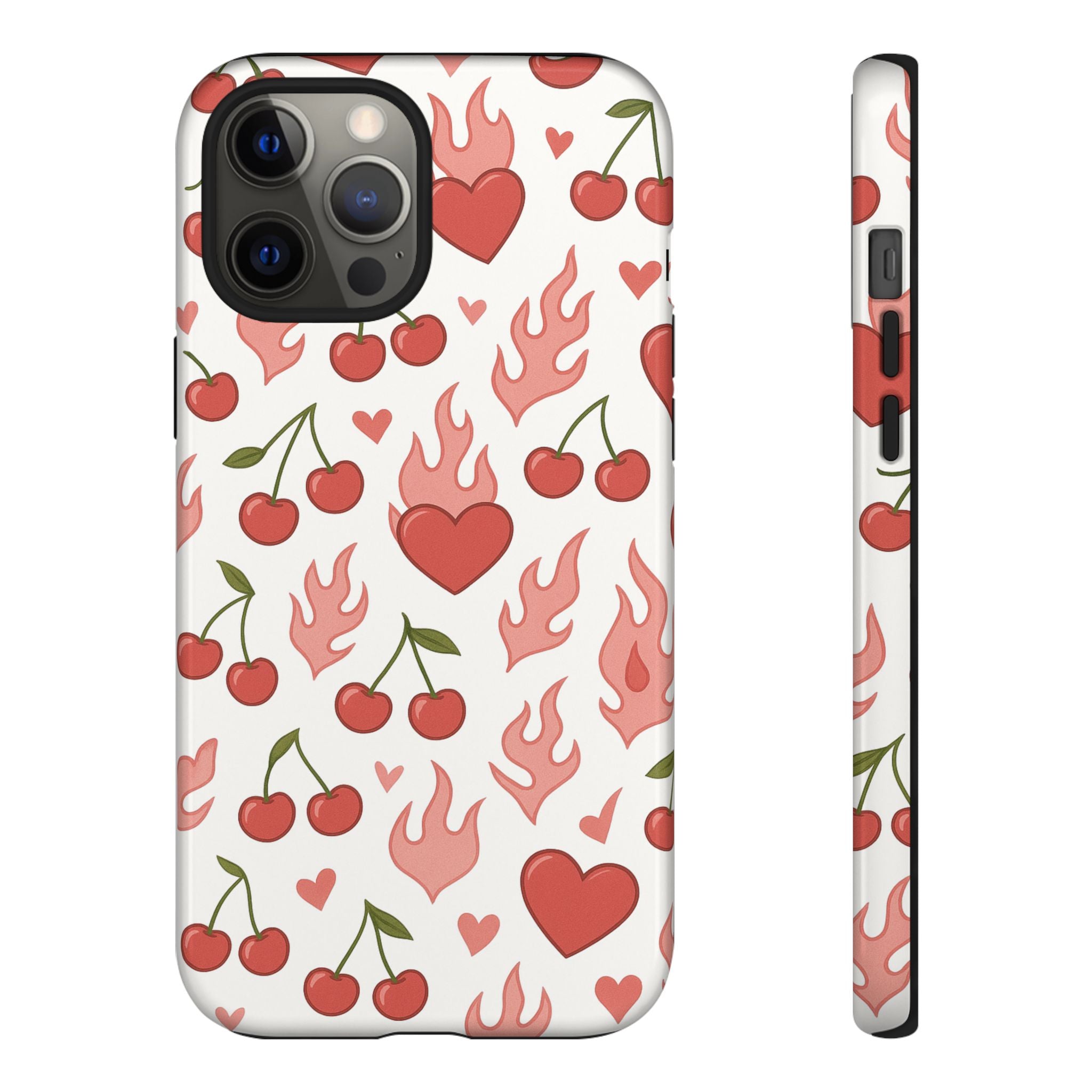 Pink Flaming Heart Phone Case