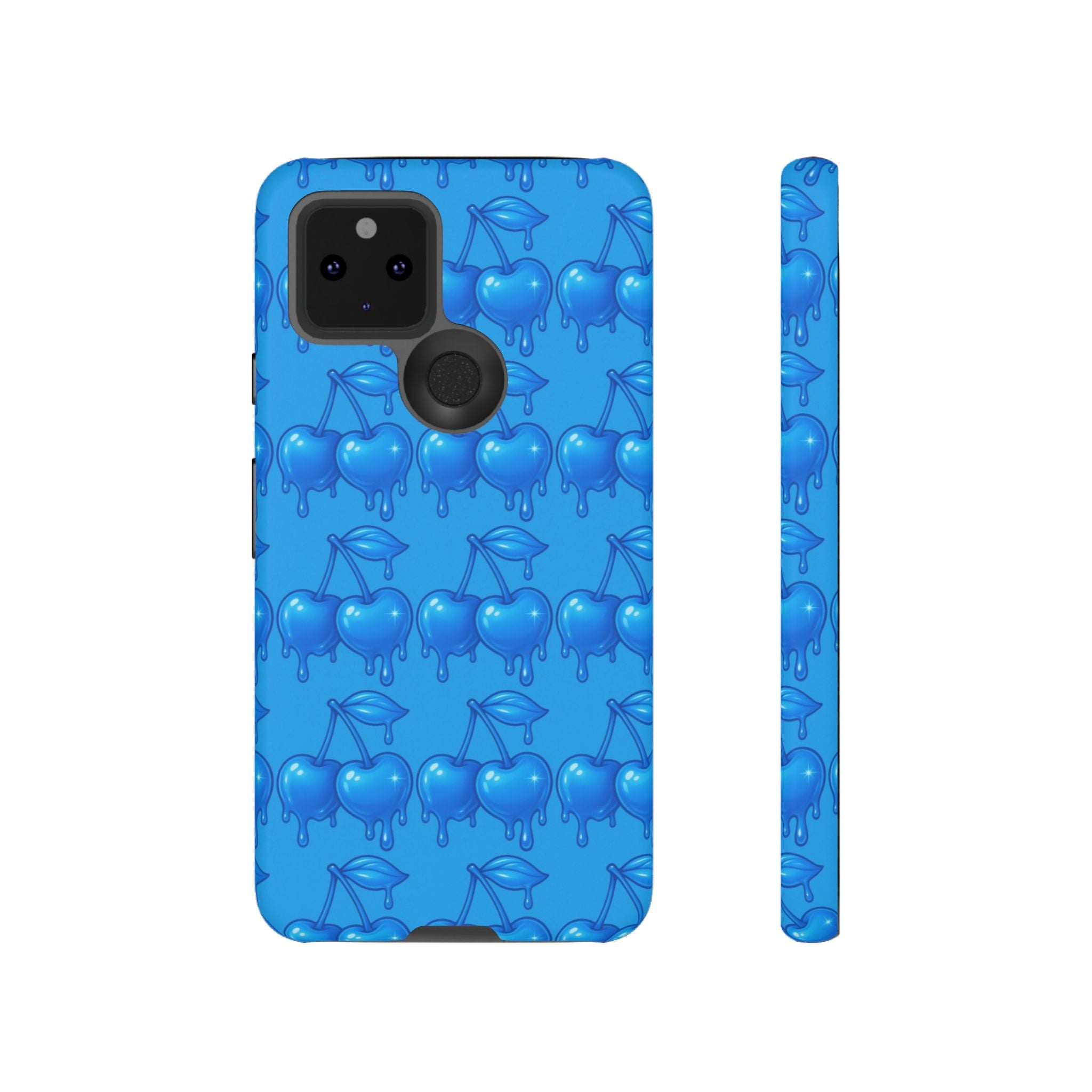 Blue Dripping Cherry Tough Phone Case