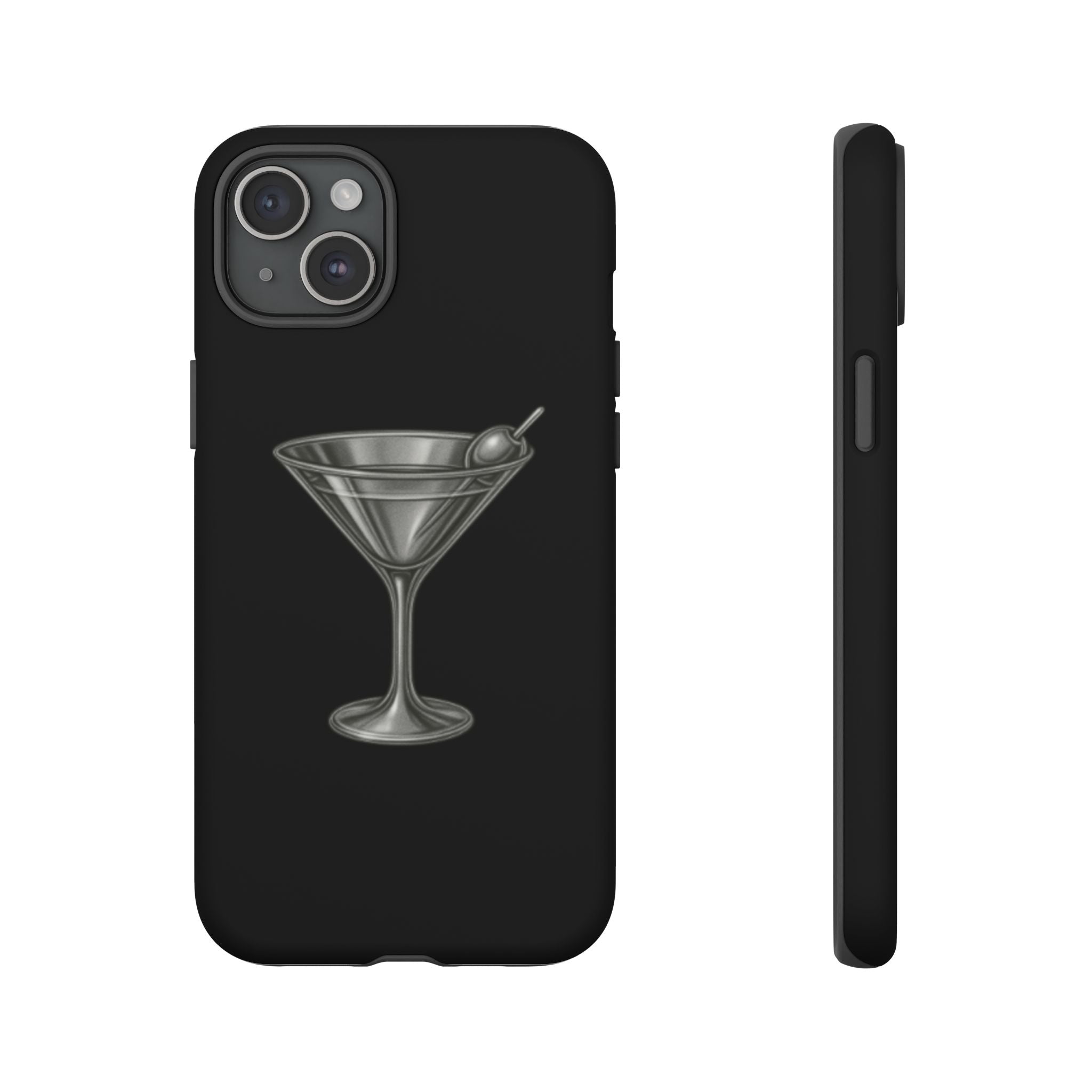 Silver Martini Tough Case Black