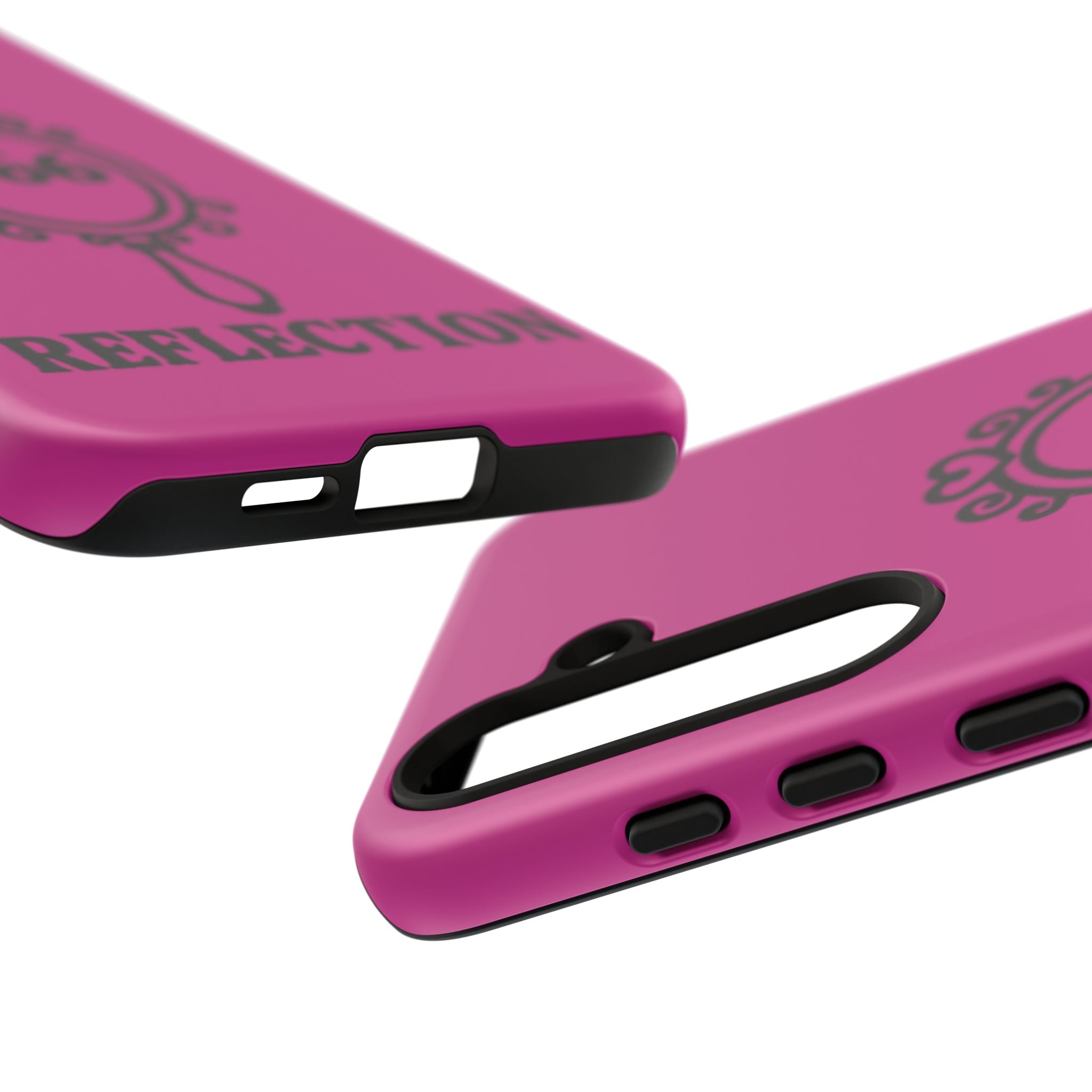 Black & Pink 666 Reflection Phone Case