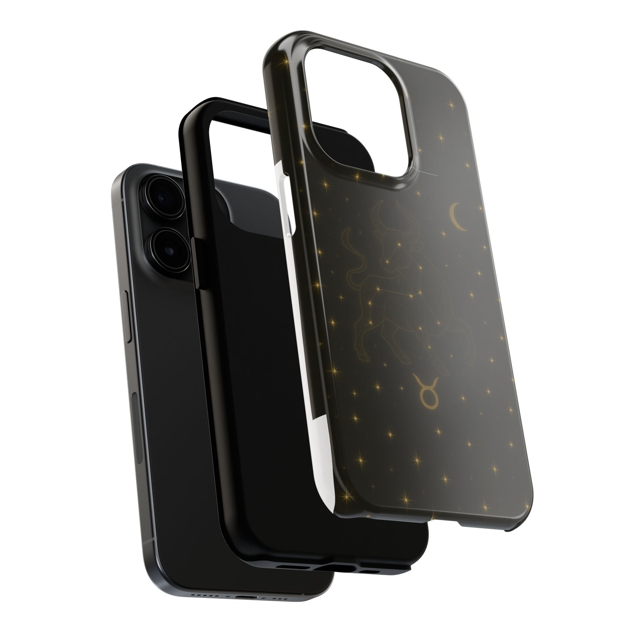 Taurus Constellation Tough Phone Case — Gold Zodiac Bull Phone Case