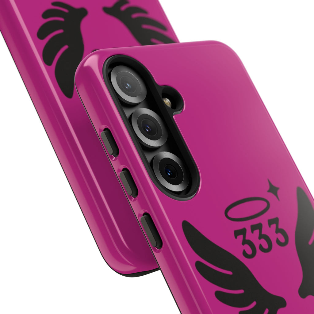 Black & Pink 333 Support Phone Case