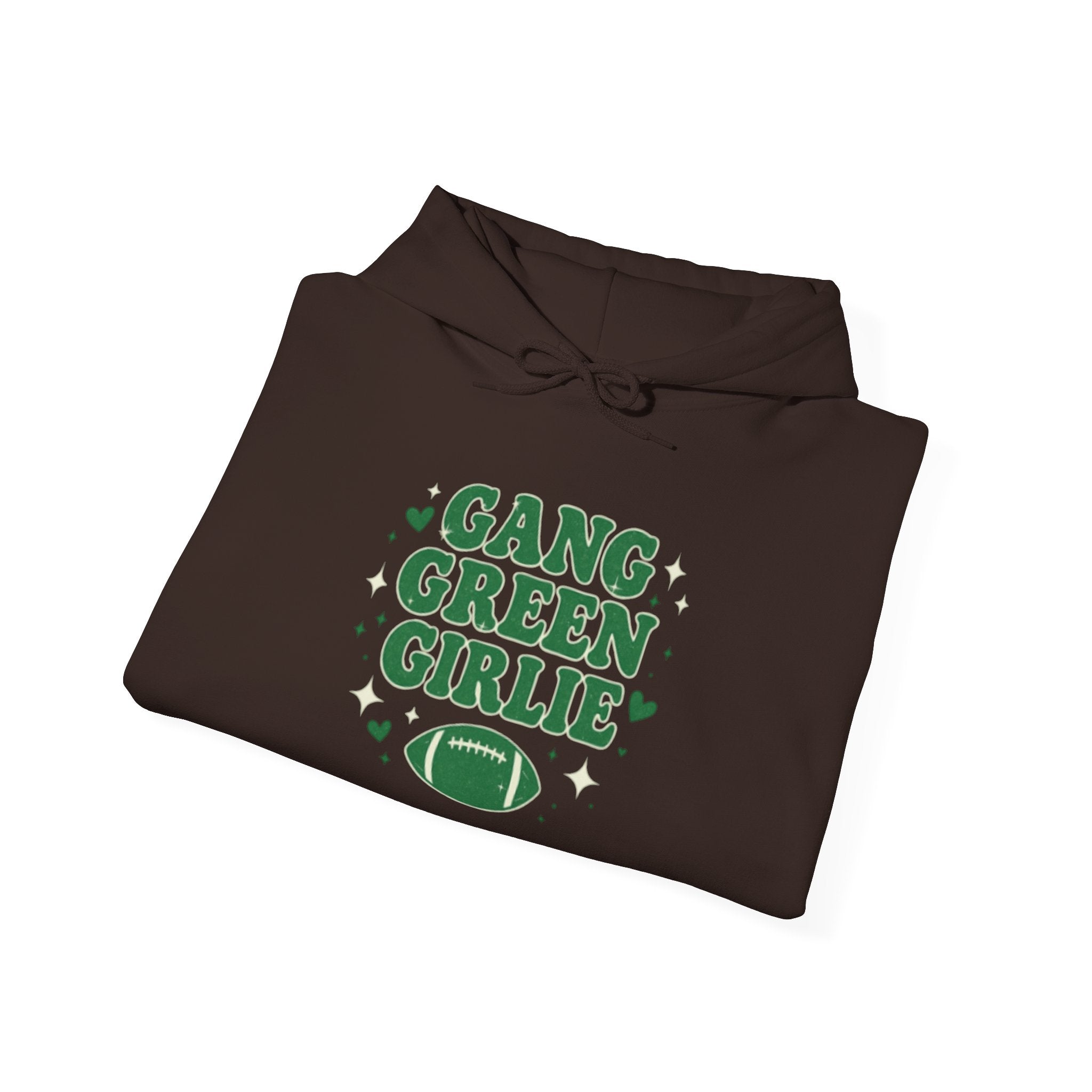 Gang Green Girlie Football Hoodie — Women's Football Fan Pullover