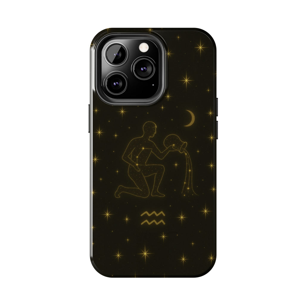 Aquarius Constellation Tough Phone Case — Zodiac Water-Bearer Astrology Design
