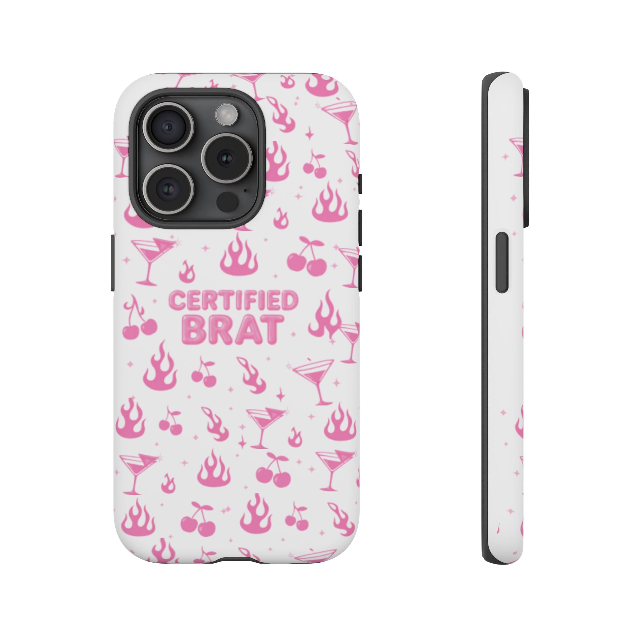 Certified Brat Pink Pattern Phone Case
