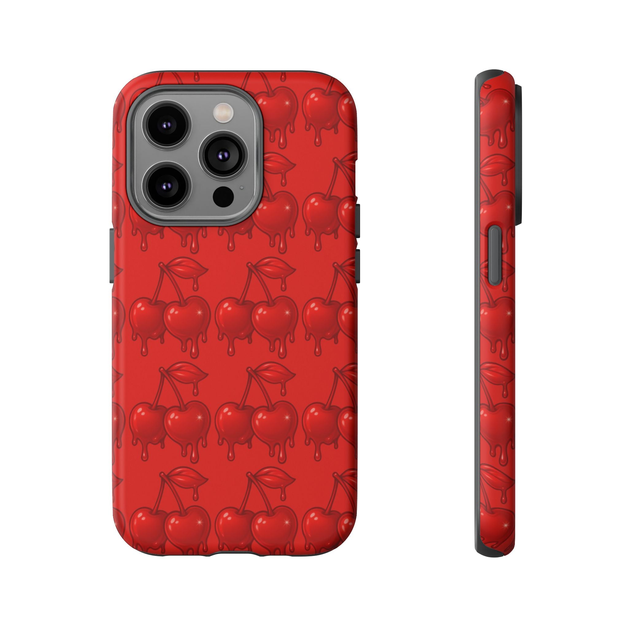 Red Dripping Cherry Phone Case