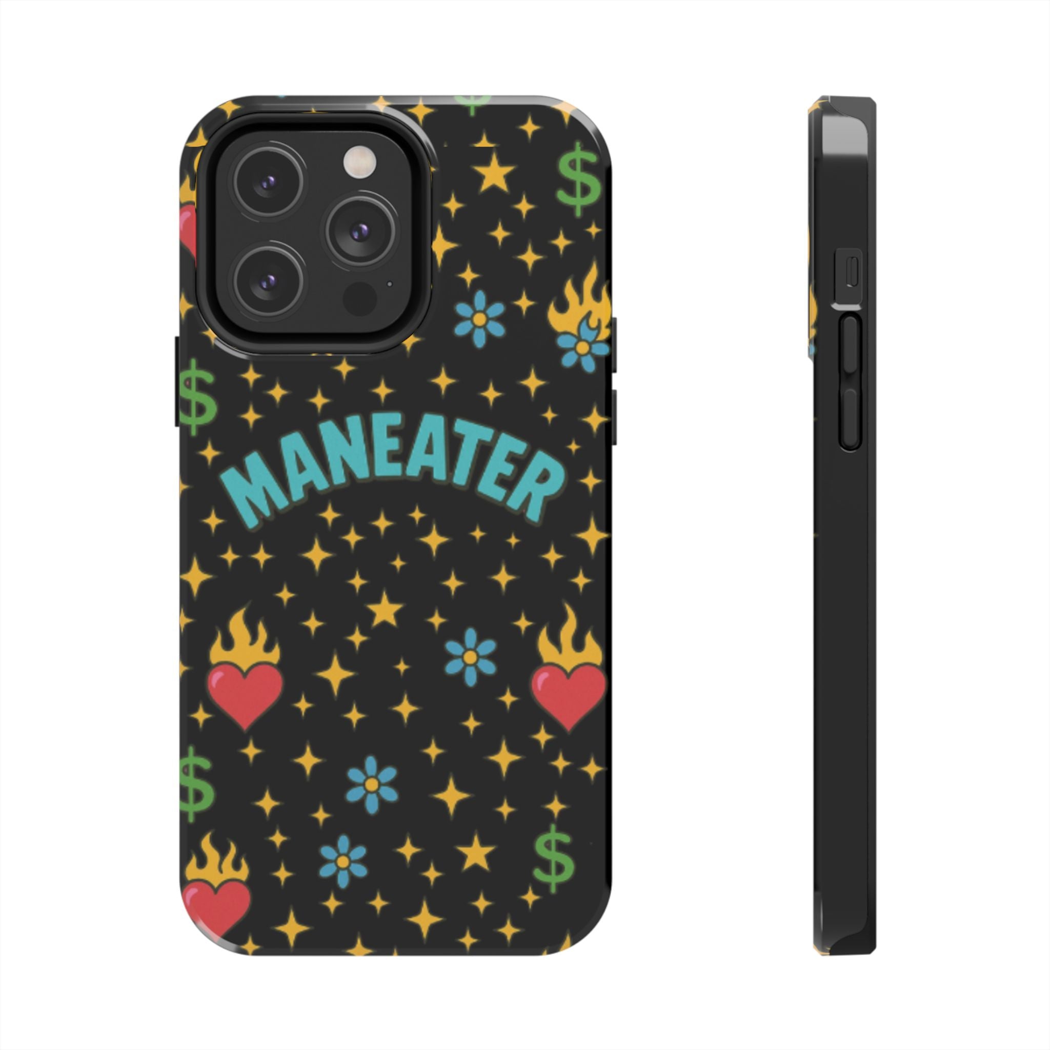 Maneater Flaming Heart Phone Case