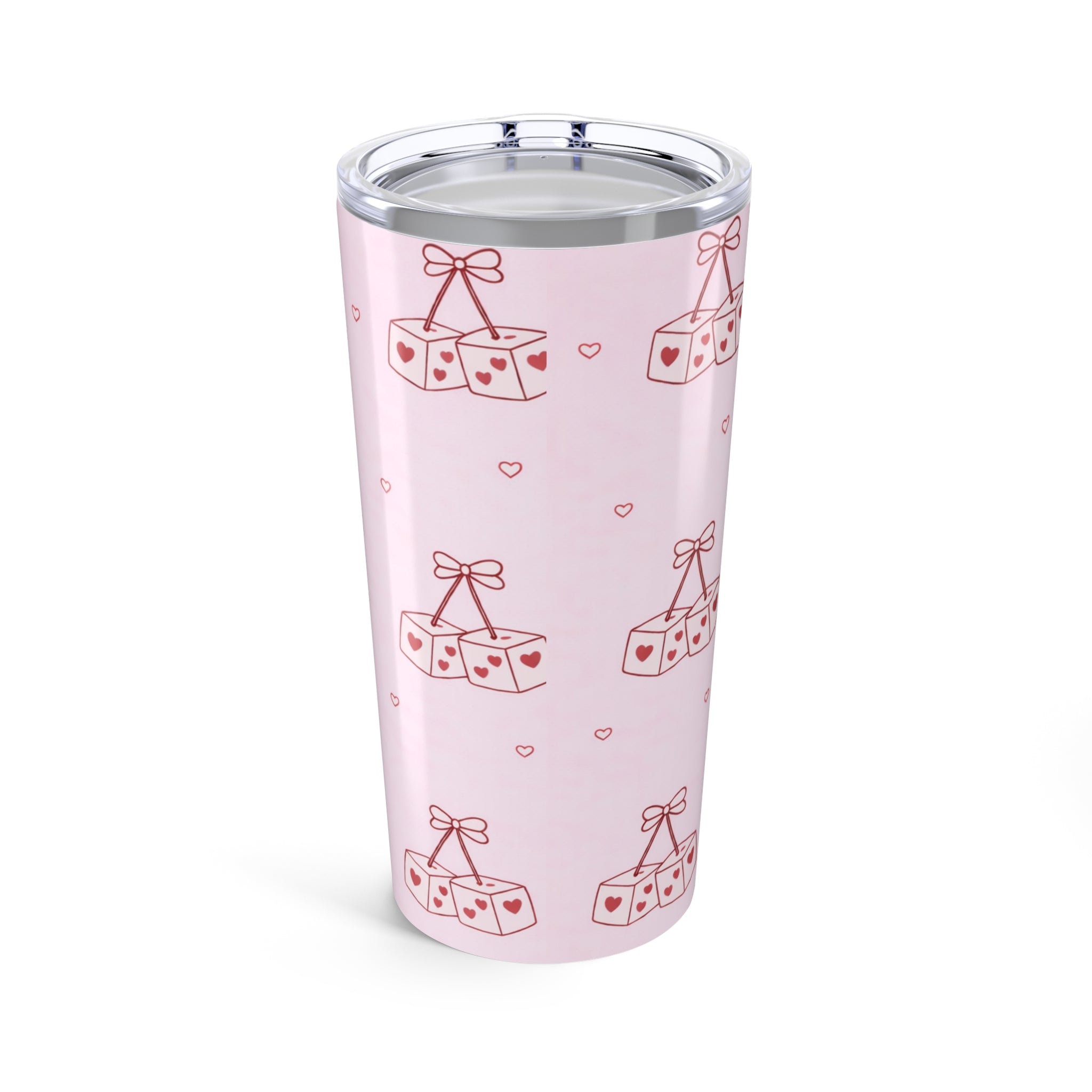 20oz Tumbler Insulated Heart Dice