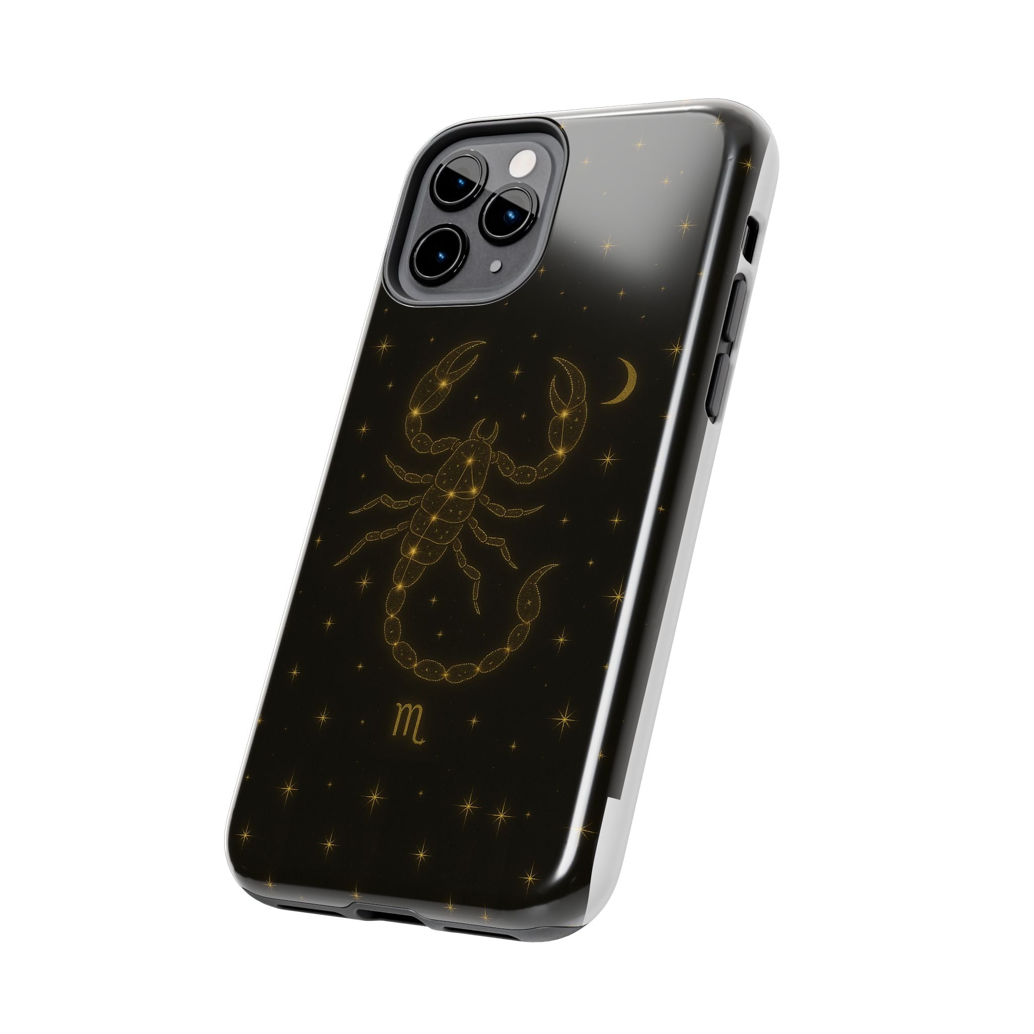 Scorpio Constellation Tough Phone Case — Black & Gold Zodiac Protection