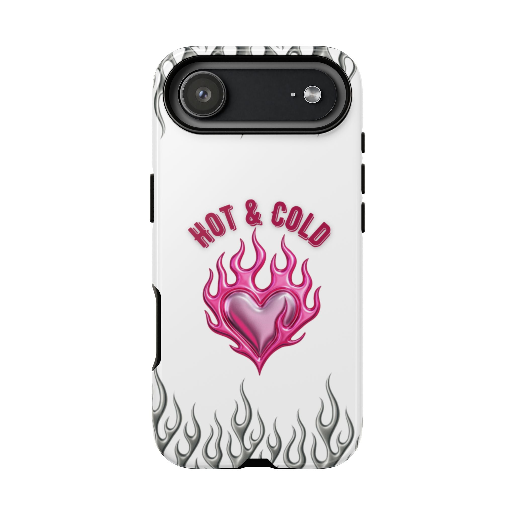 Hot & Cold Pink Flame Tough Phone Case