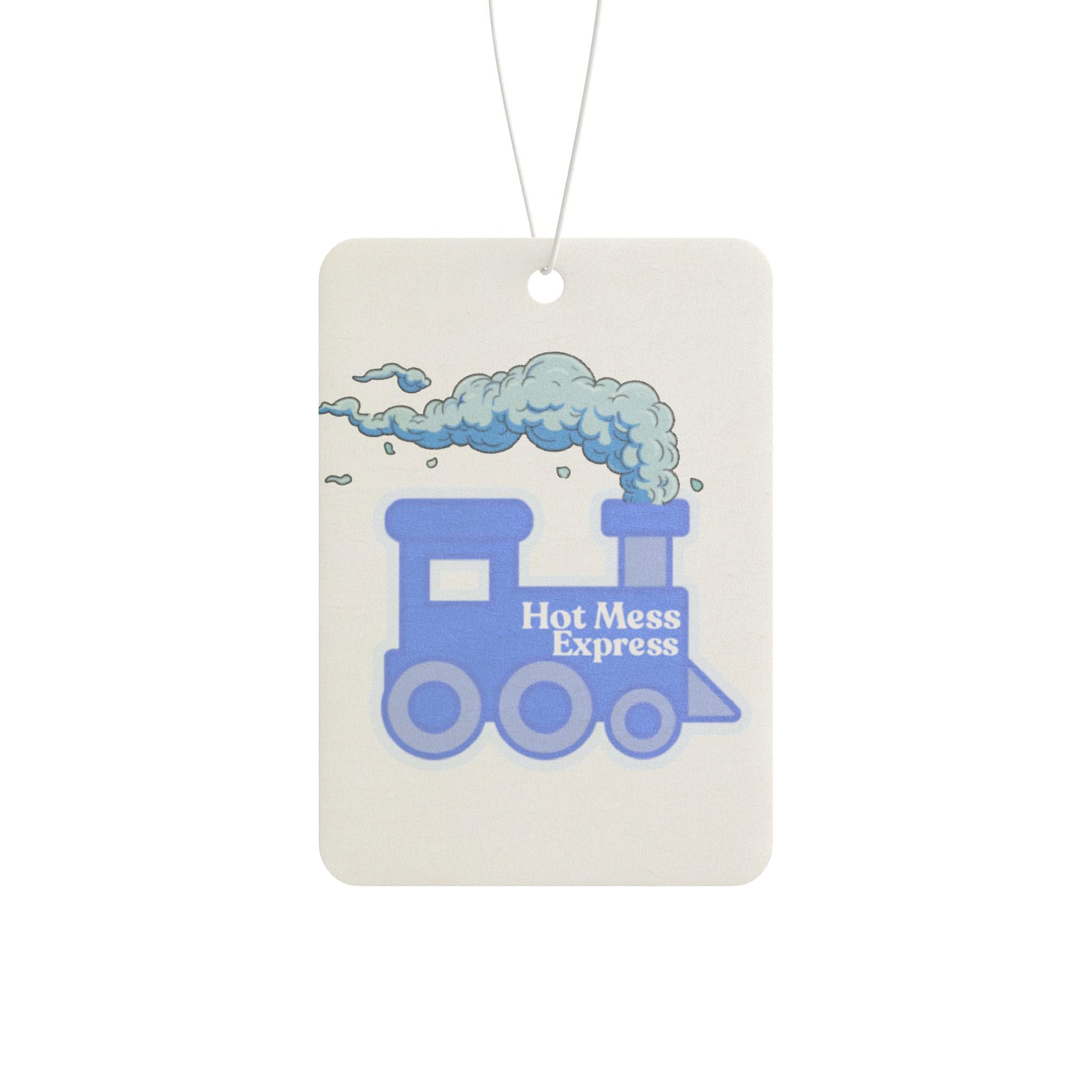 Blue Hot Mess Express Car Air Freshener