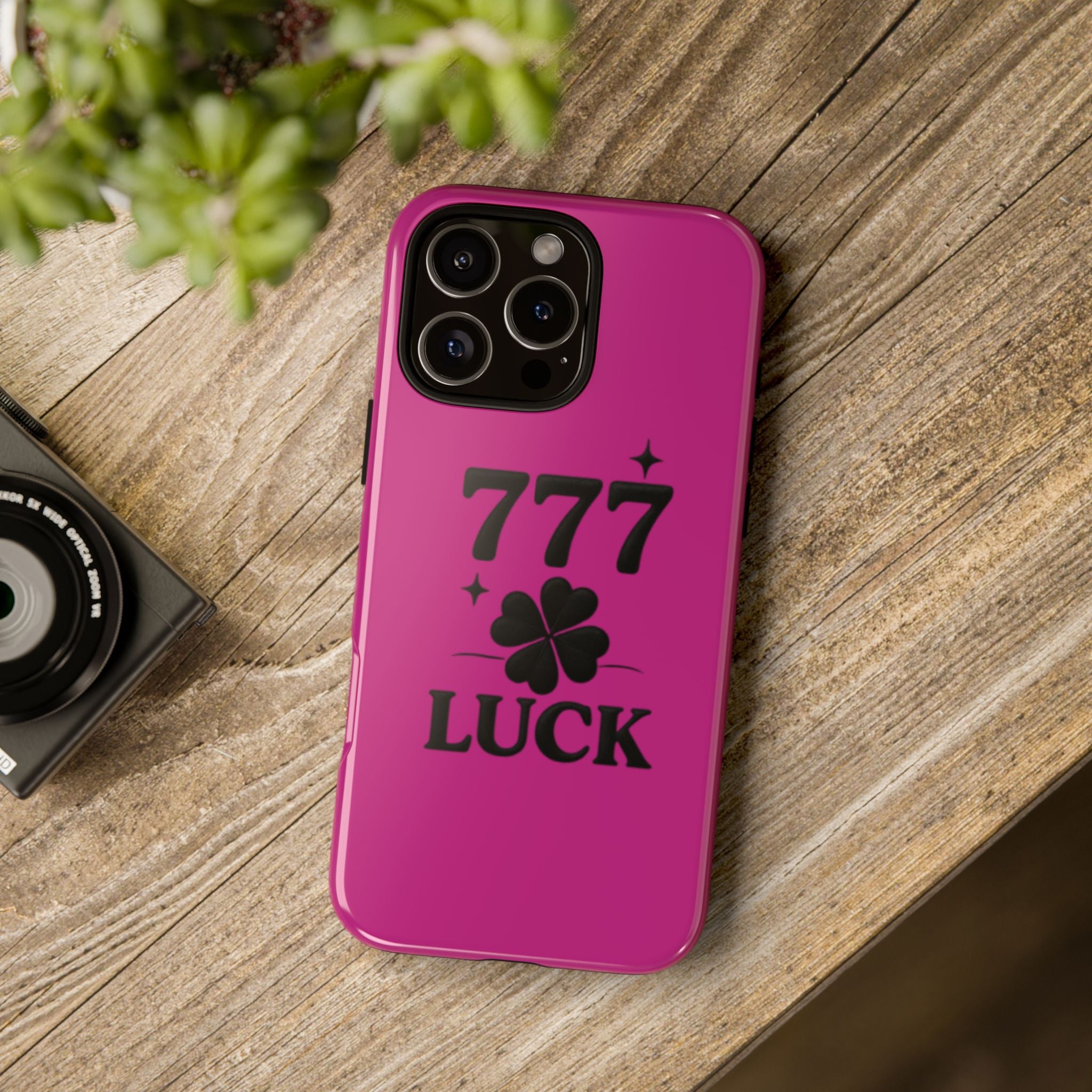 Black & Pink 777 Luck Phone Case