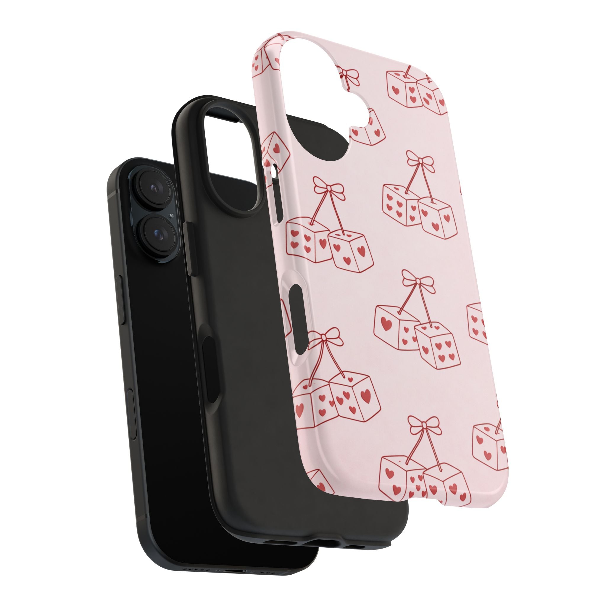 Red & Pink Heart Di Phone Case