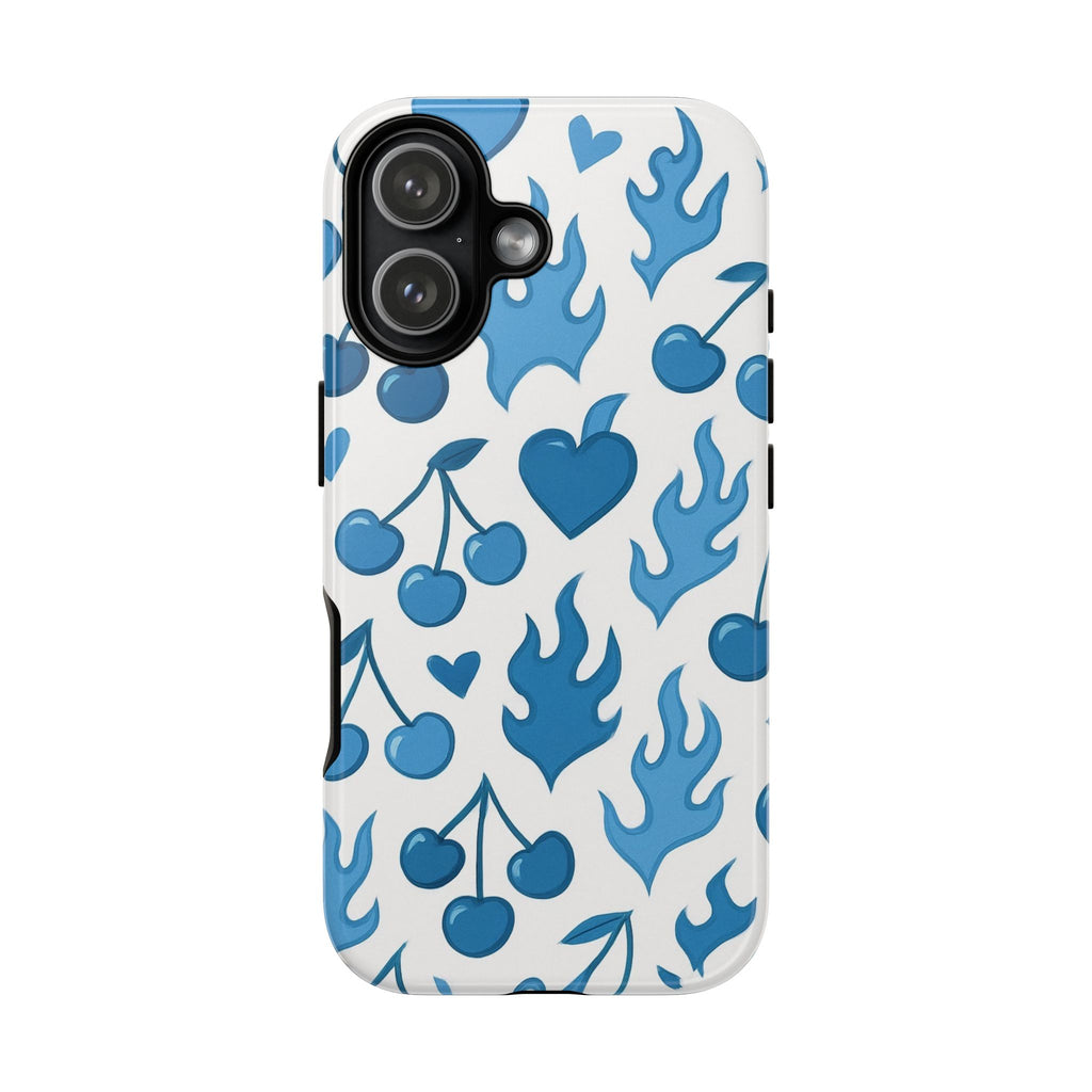 Blue Flaming Heart Phone Case