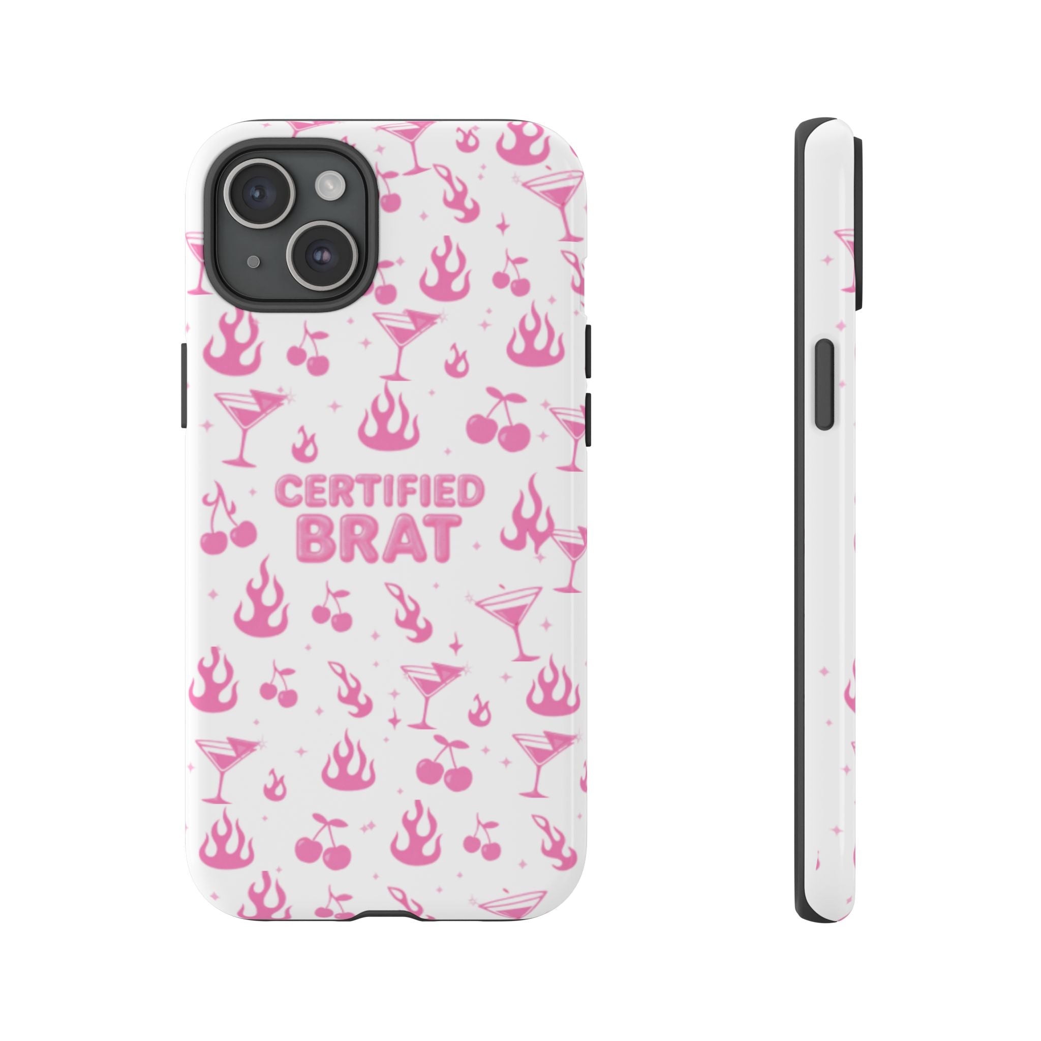 Certified Brat Pink Pattern Phone Case