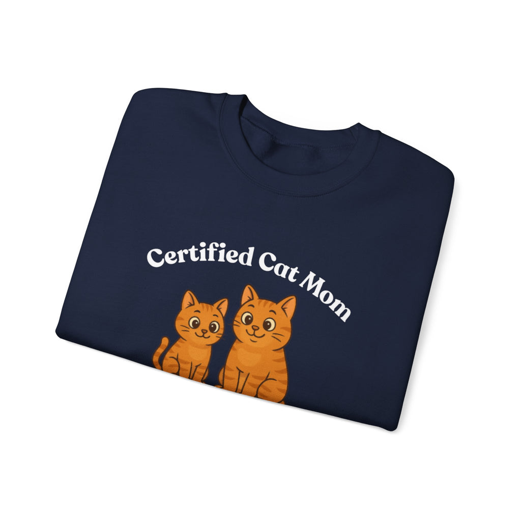 Custom Pet Sweatshirt — "Certified Cat Mom"
