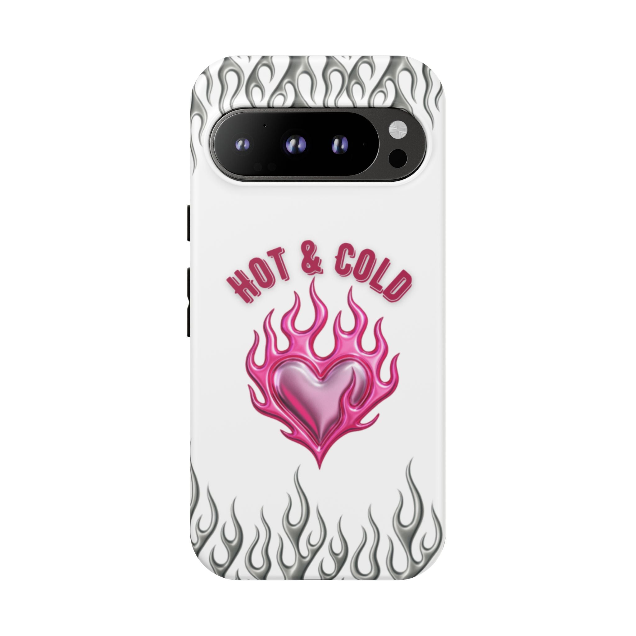 Hot & Cold Pink Flame Tough Phone Case