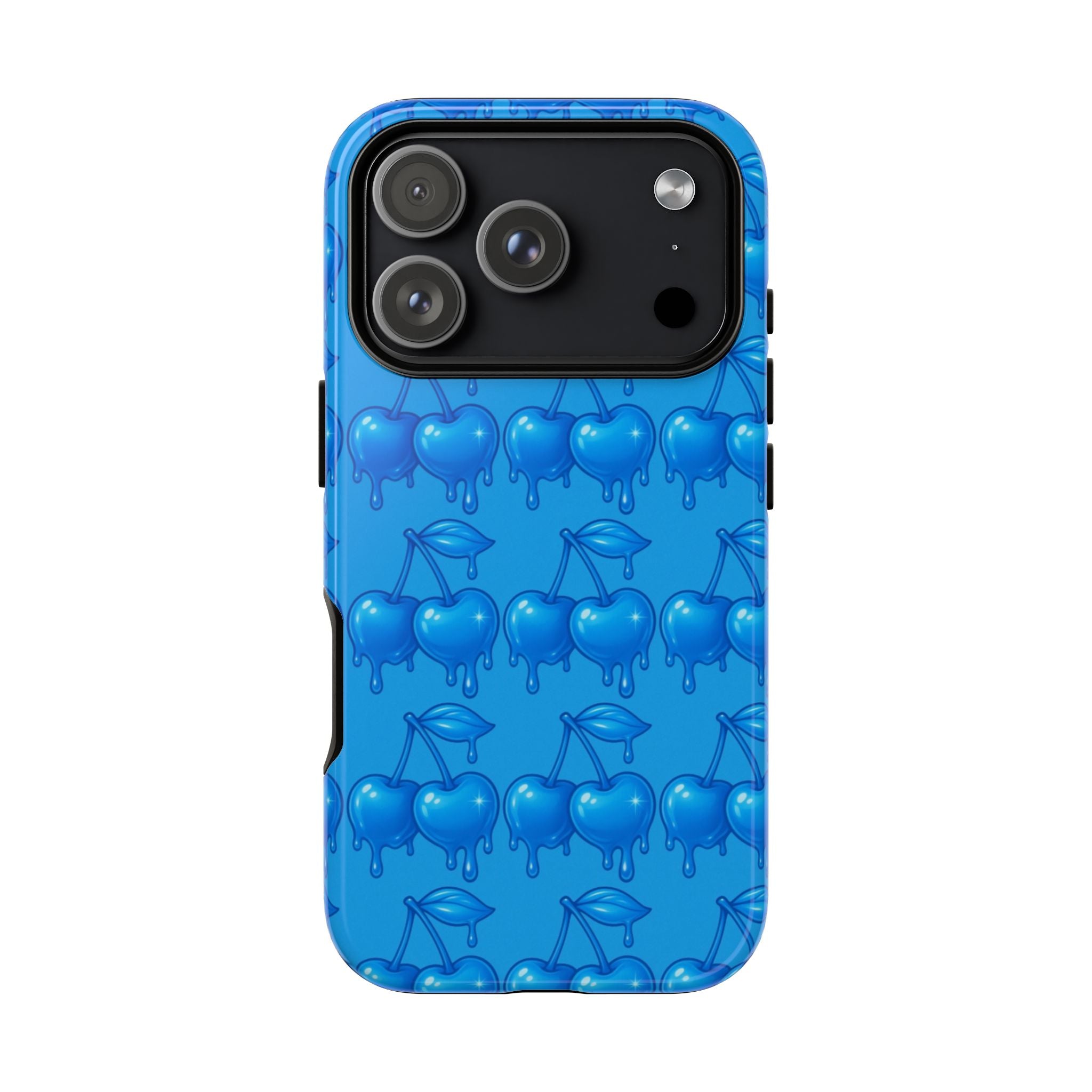 Blue Dripping Cherry Tough Phone Case